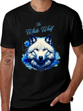 The White Wolf Graphic Tee - Mens Black T-Shirt