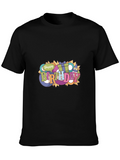 Happy Birthday Graphic Black T-Shirt