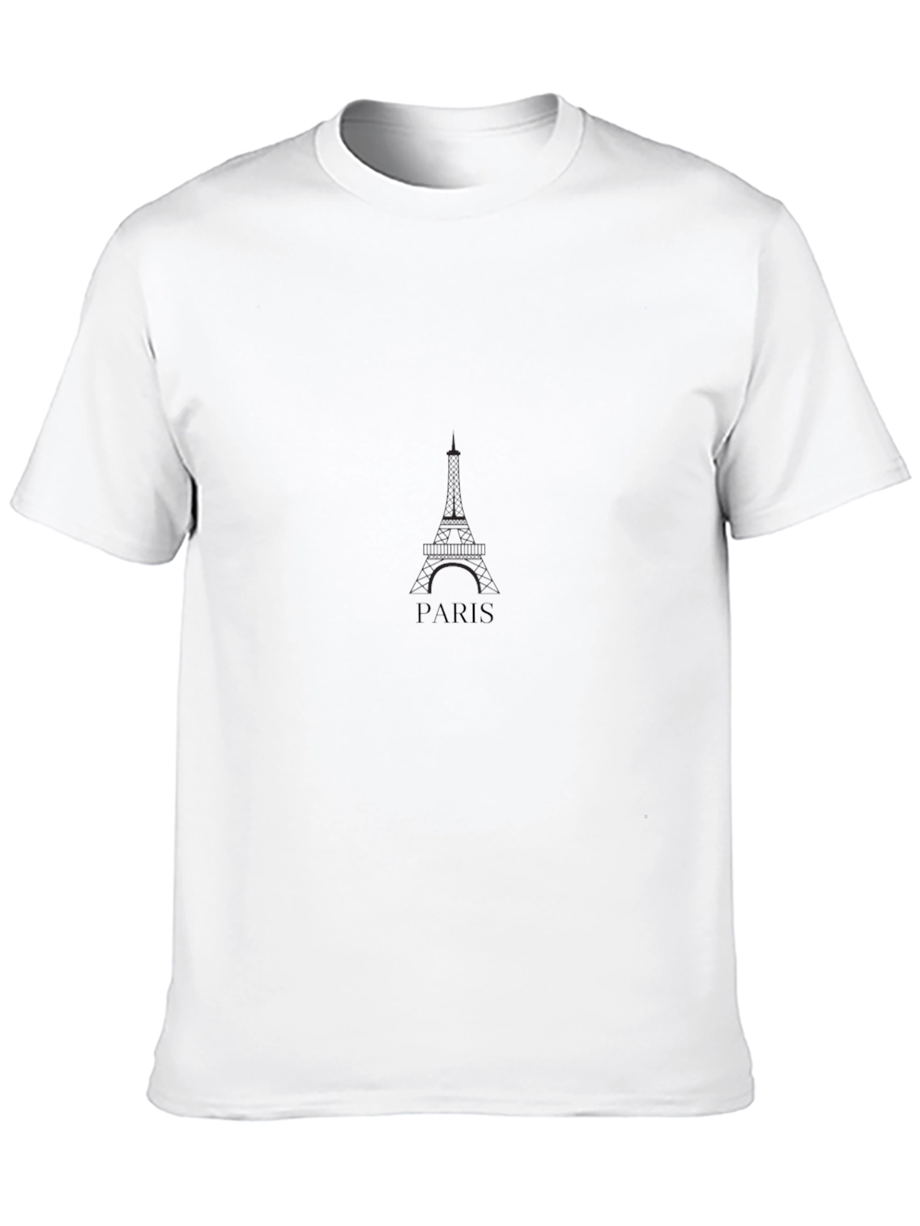 Paris Graphic Print Black T-Shirt