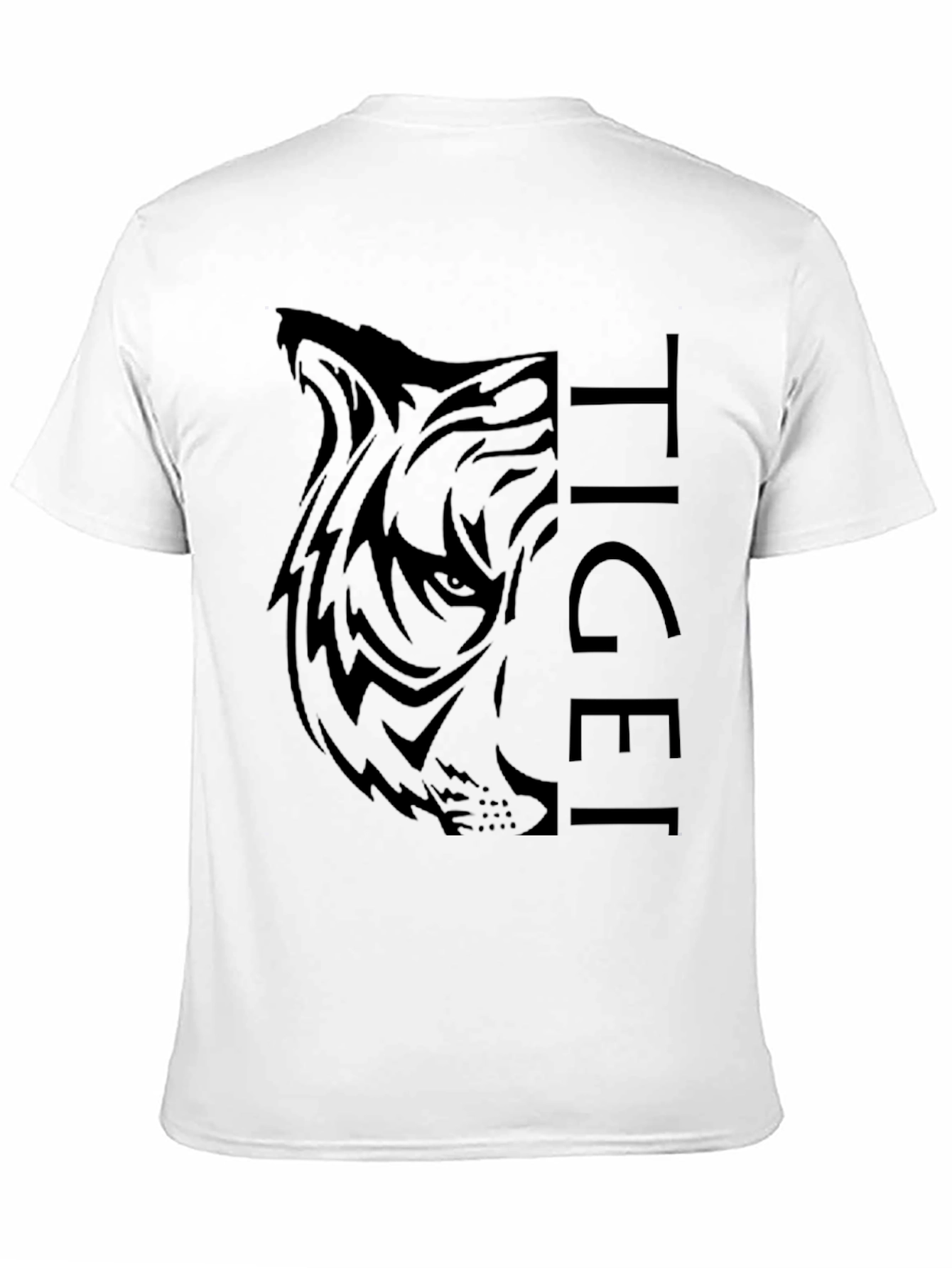 Tiger Graphic Black T-Shirt - Mens Fashion