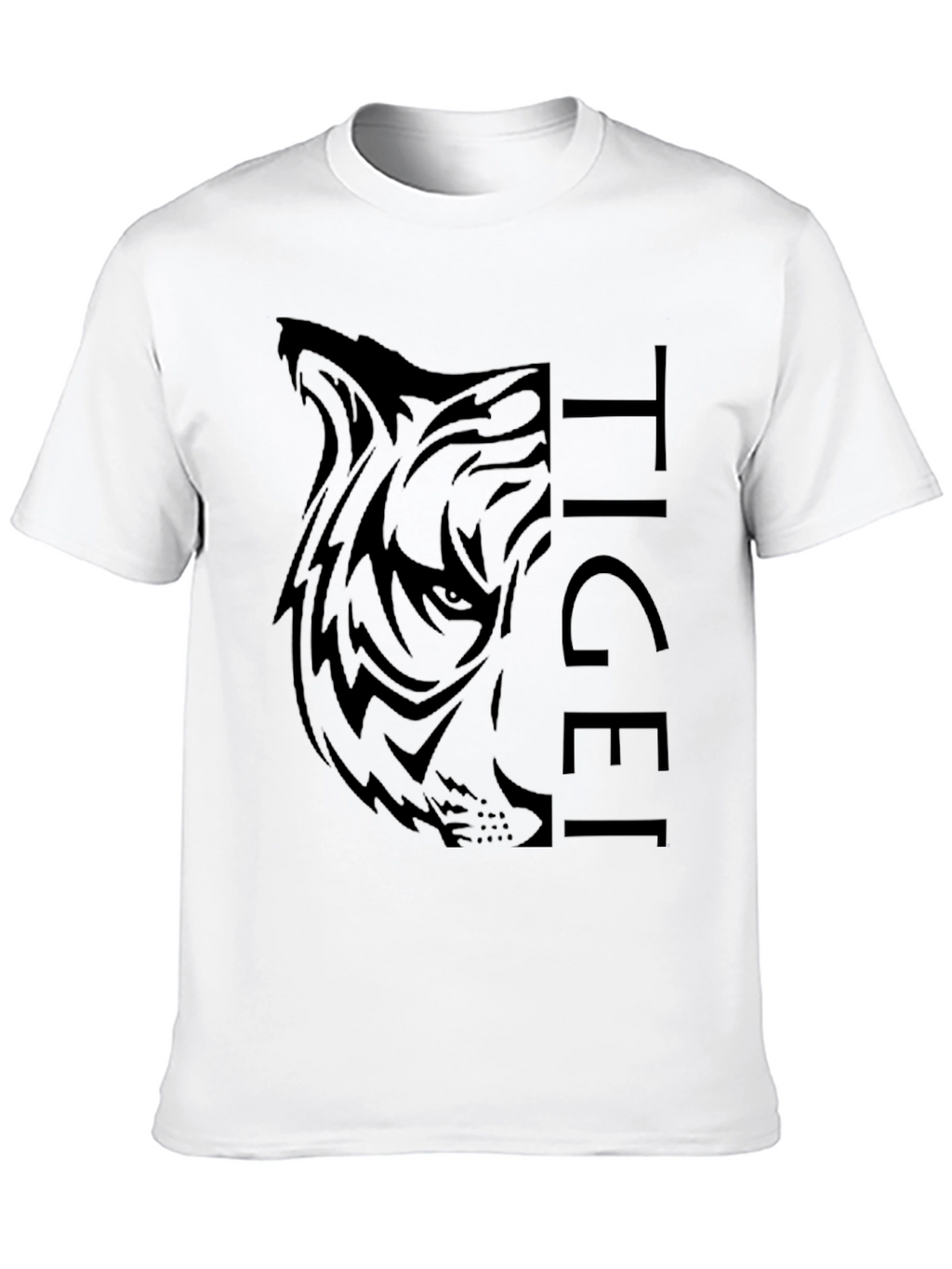 Tiger Graphic Black T-Shirt - Mens Fashion