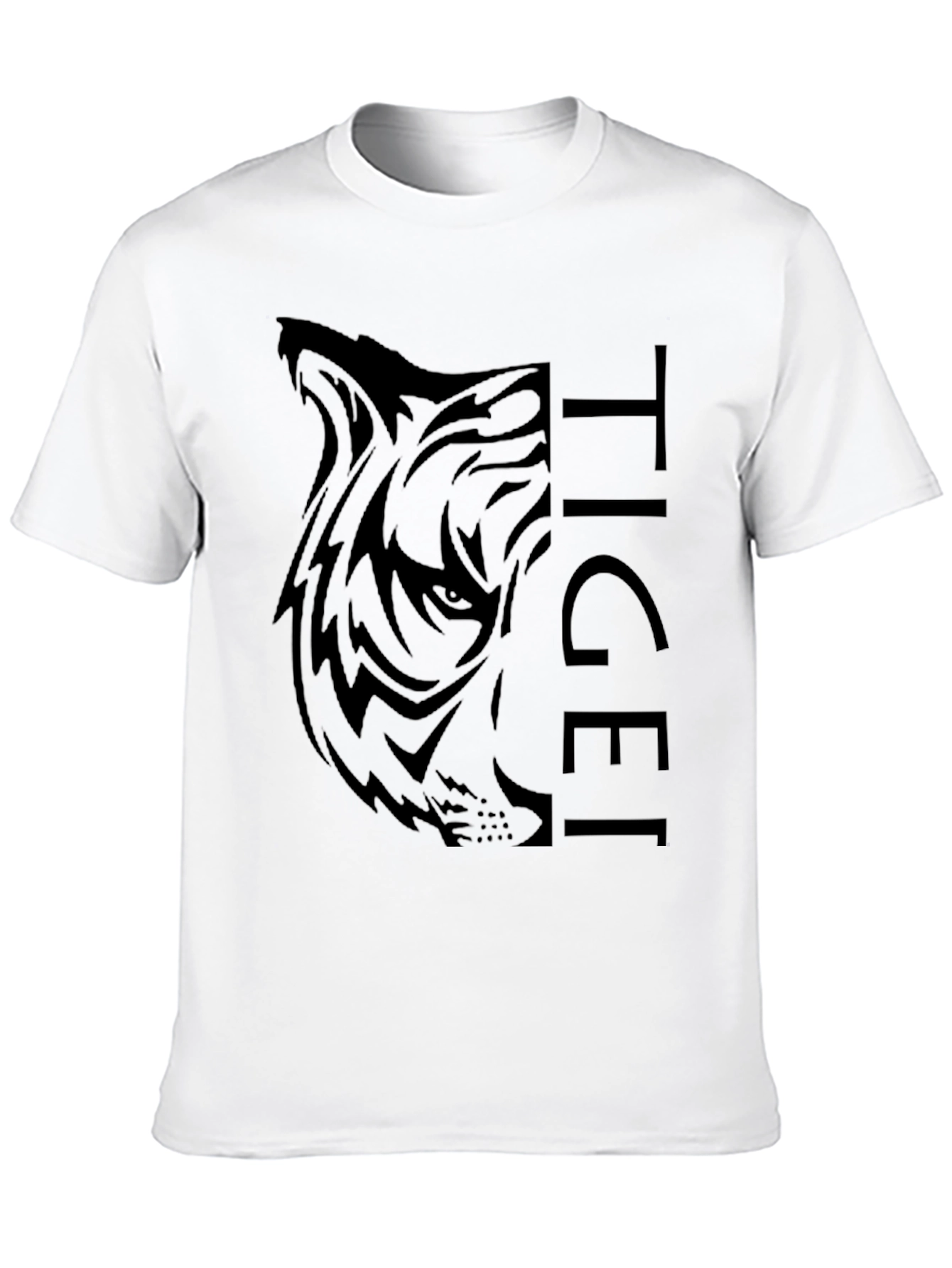 Tiger Graphic Black T-Shirt - Mens Fashion