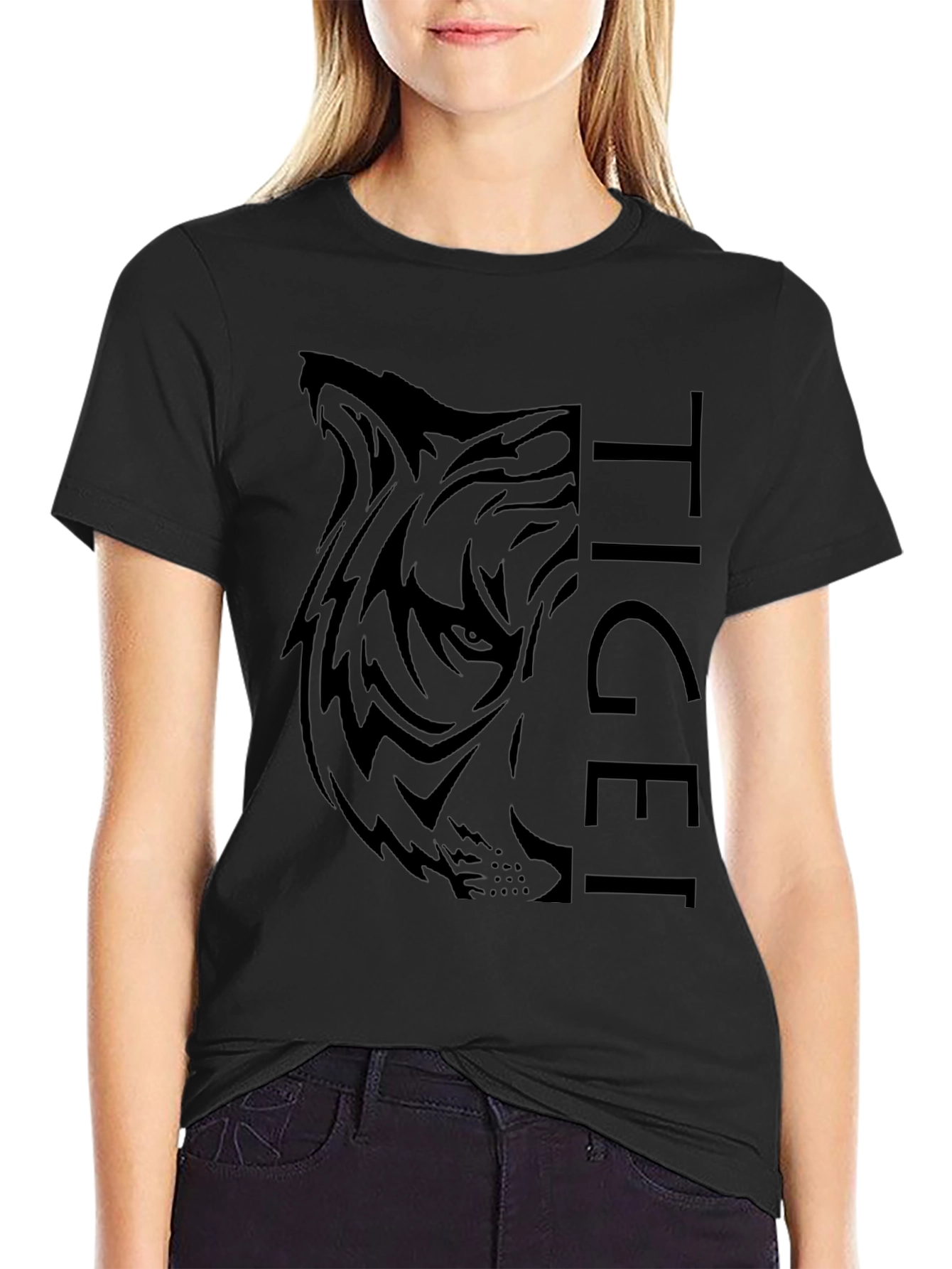 Tiger Graphic Black T-Shirt - Mens Fashion