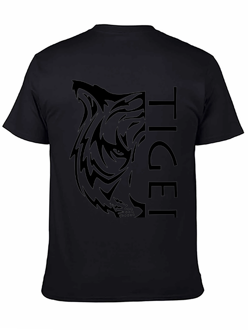 Tiger Graphic Black T-Shirt - Mens Fashion
