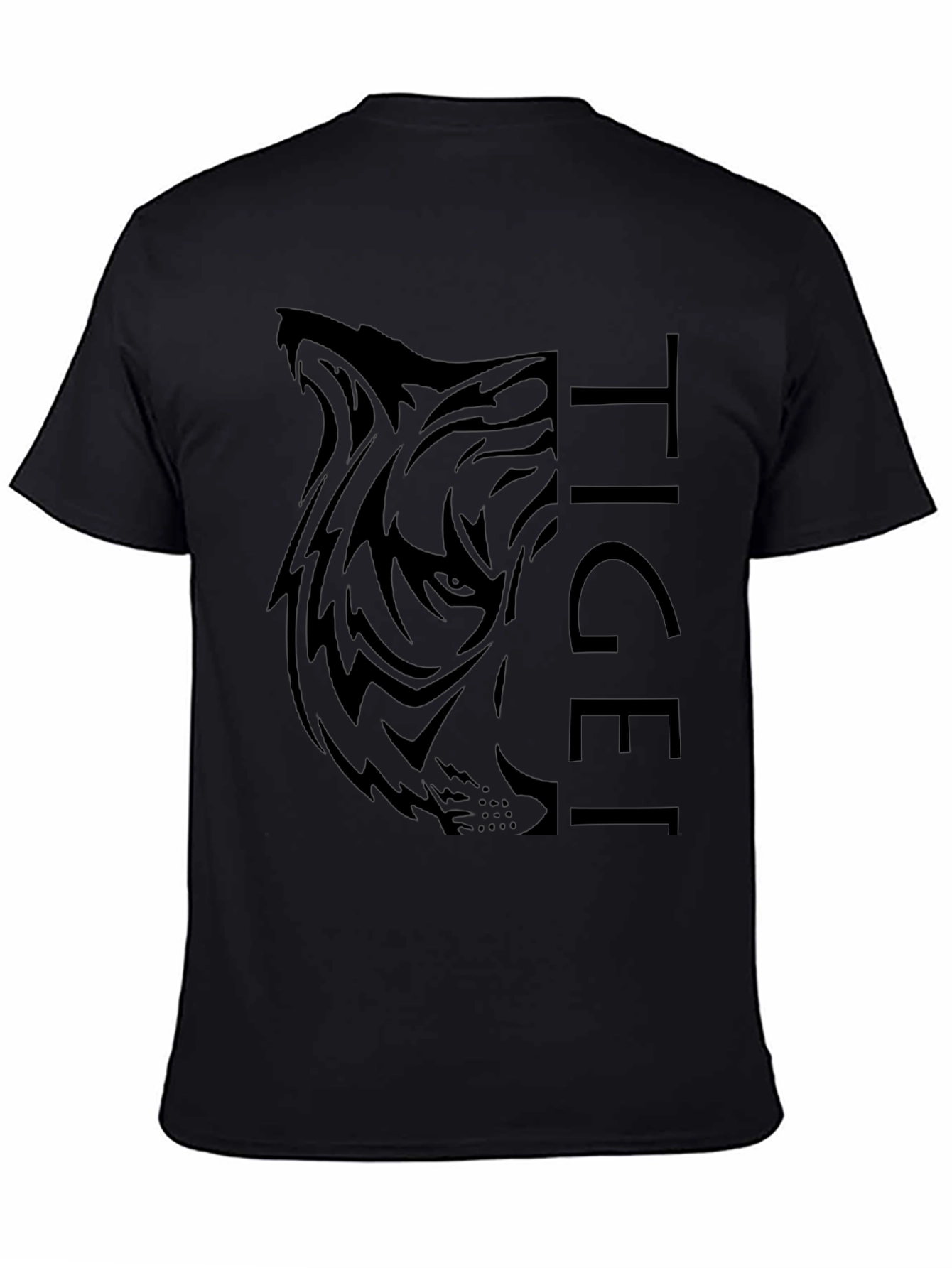 Tiger Graphic Black T-Shirt - Mens Fashion