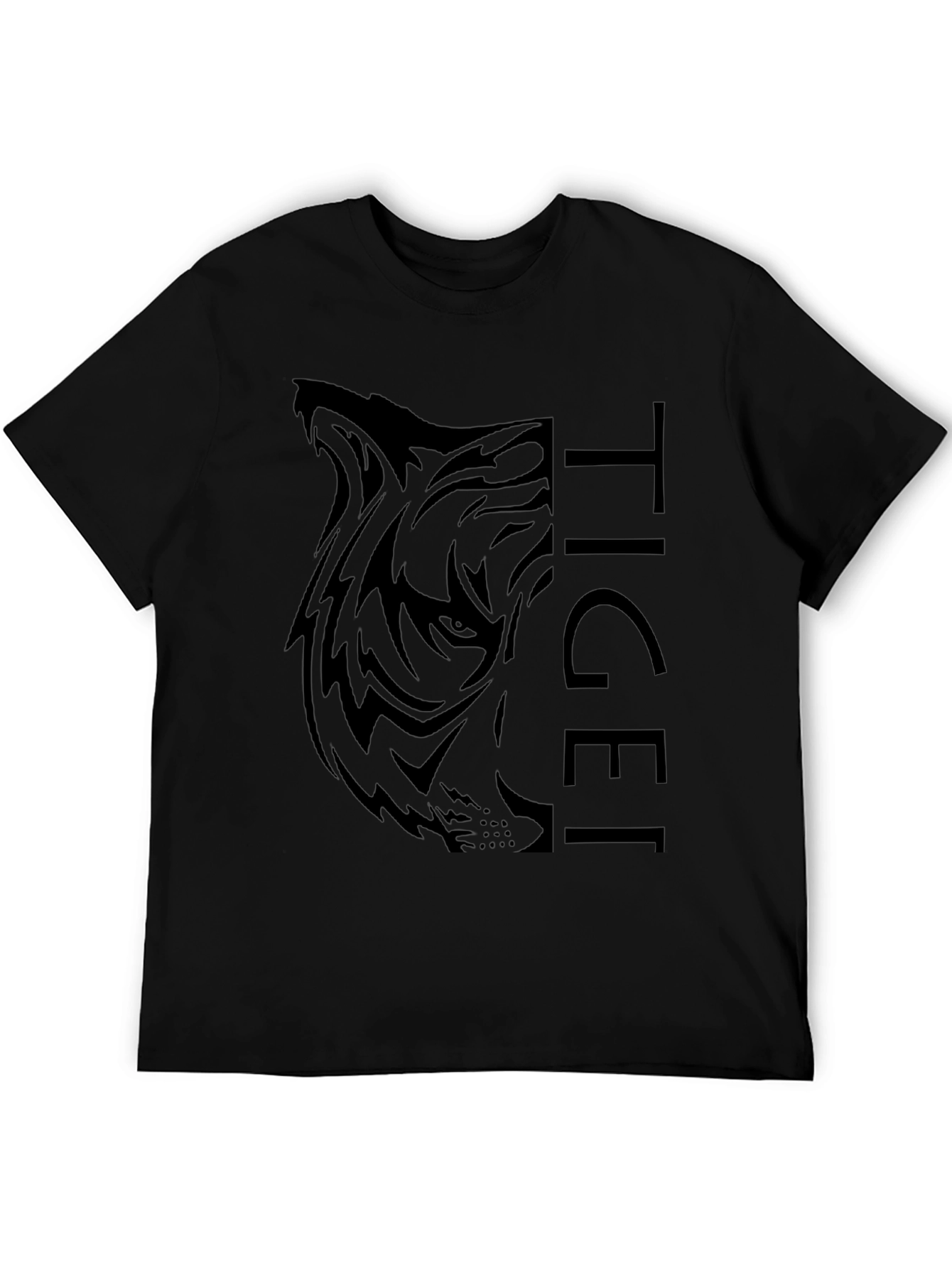 Tiger Graphic Black T-Shirt - Mens Fashion