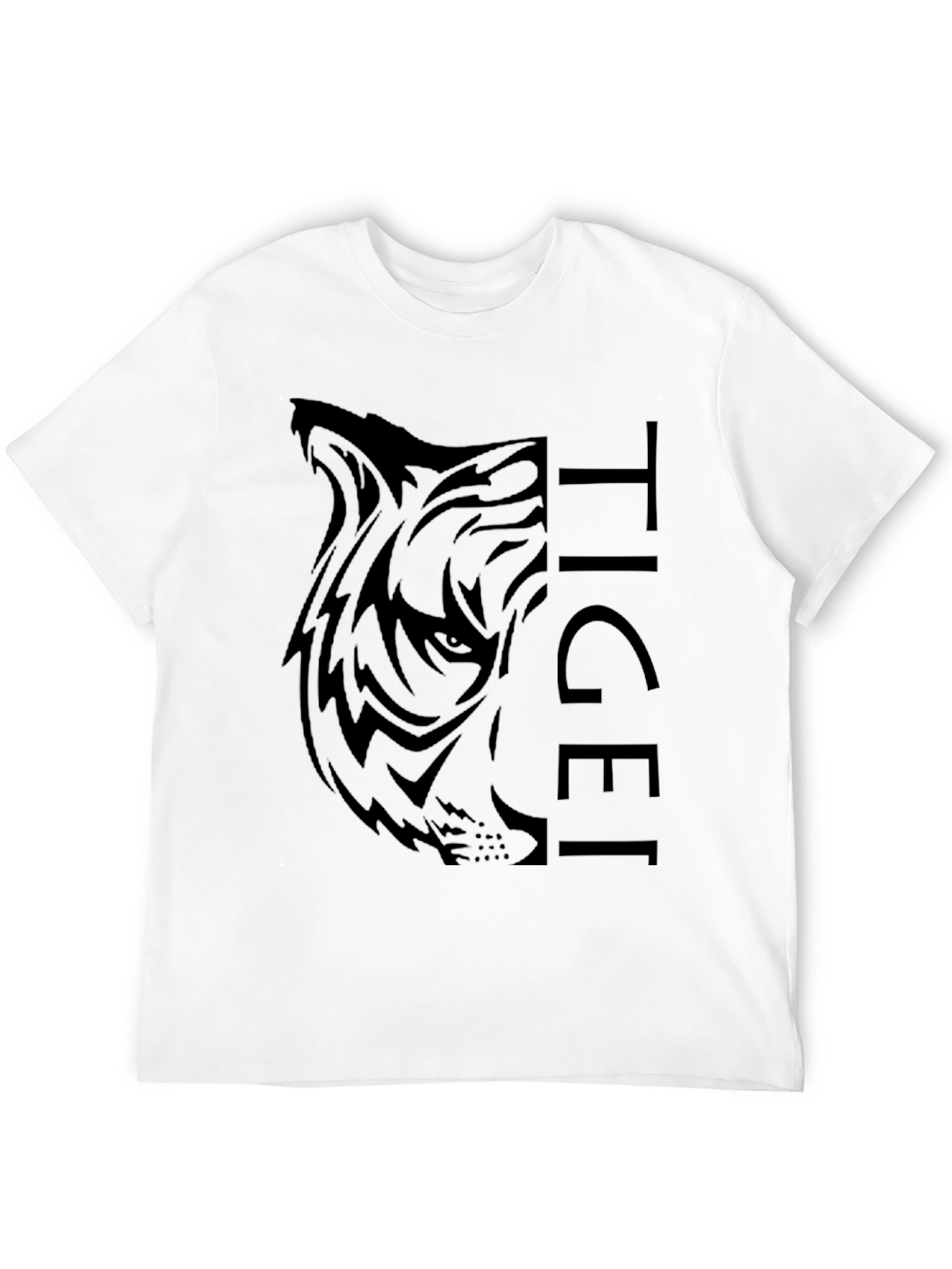 Tiger Graphic Black T-Shirt - Mens Fashion