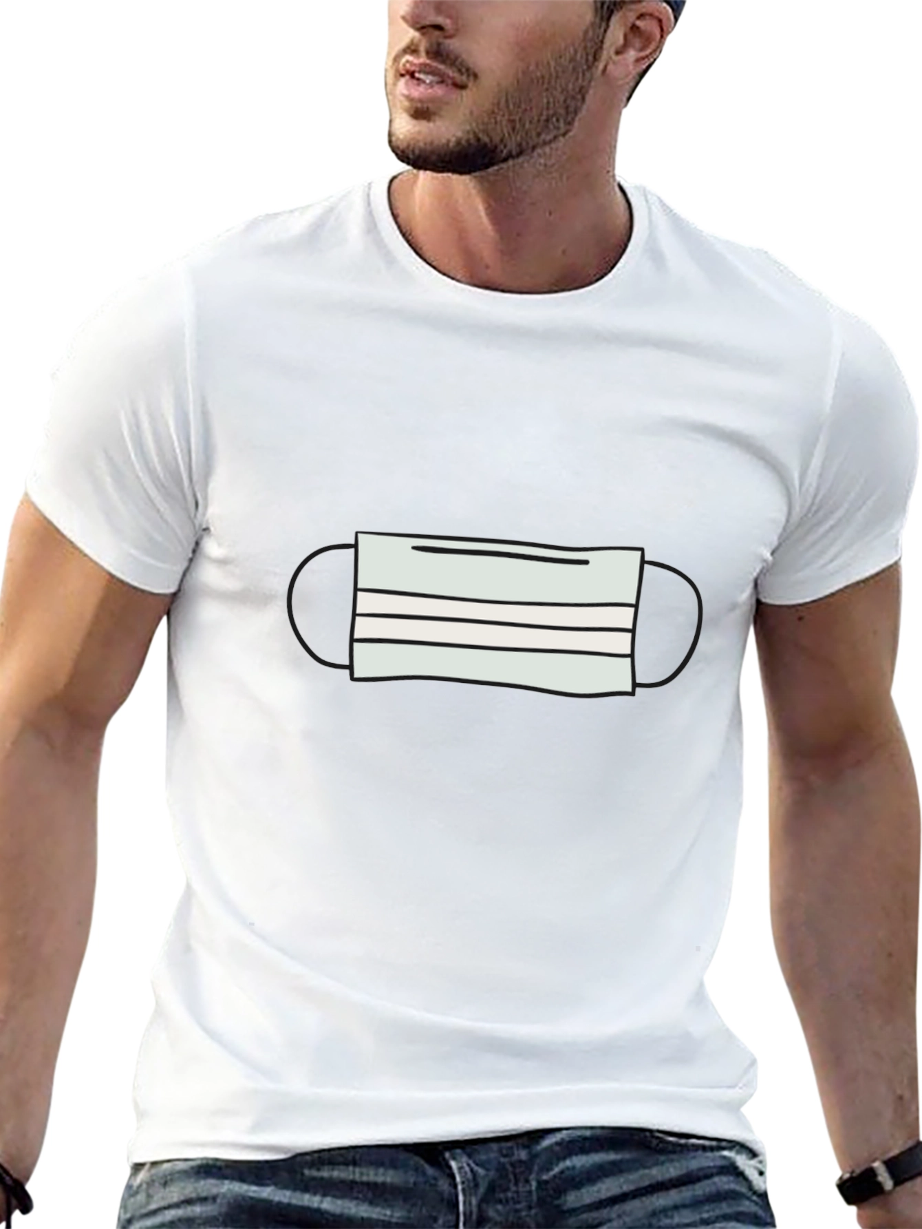 Mask Graphic Tee - Stay Safe in Style!
