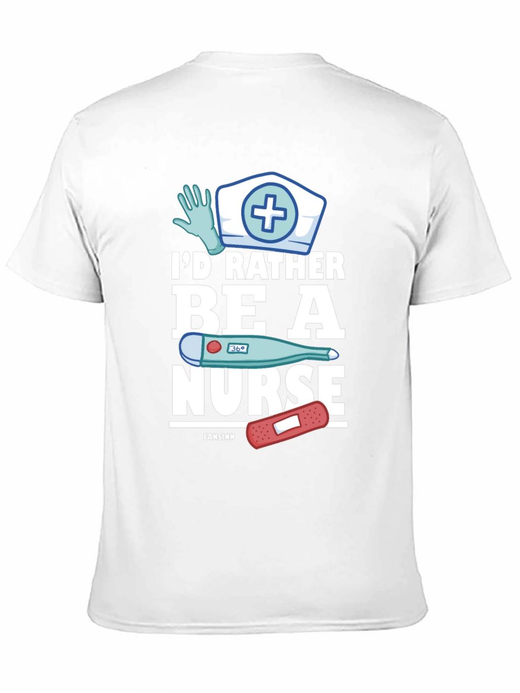 Id Rather Be A Nurse Black T-Shirt