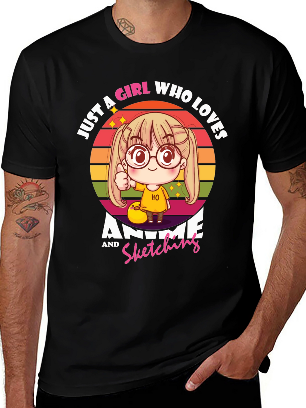 Anime & Sketching Girls T-Shirt