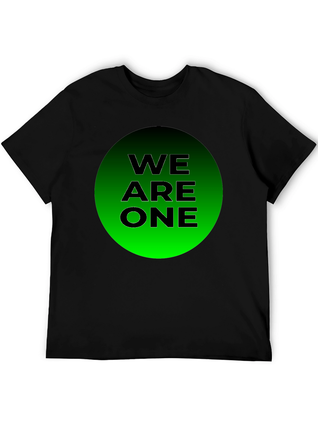 We Are One T-Shirt - Black Cotton Blend