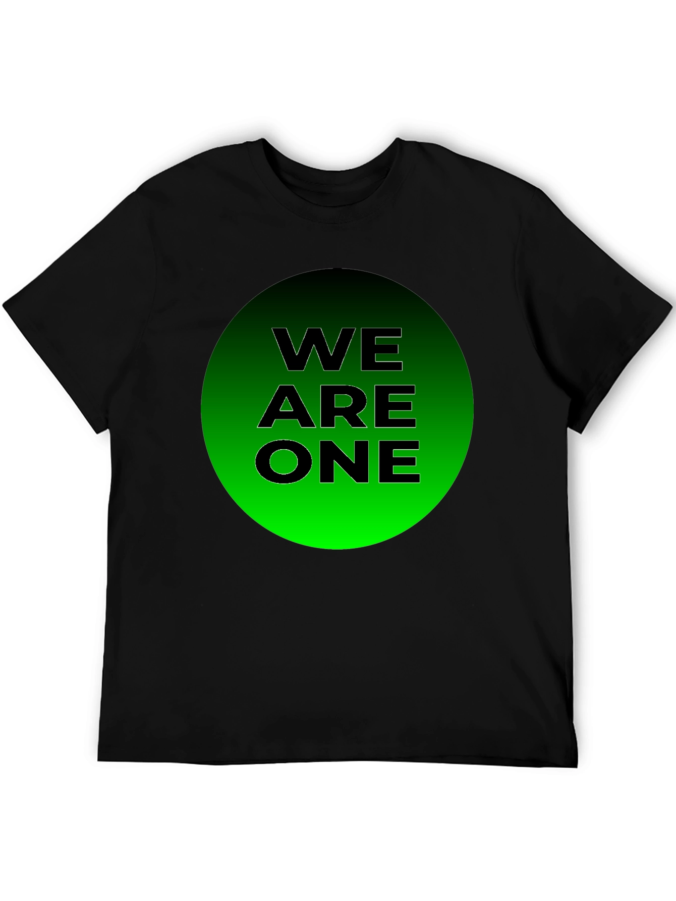 We Are One T-Shirt - Black Cotton Blend