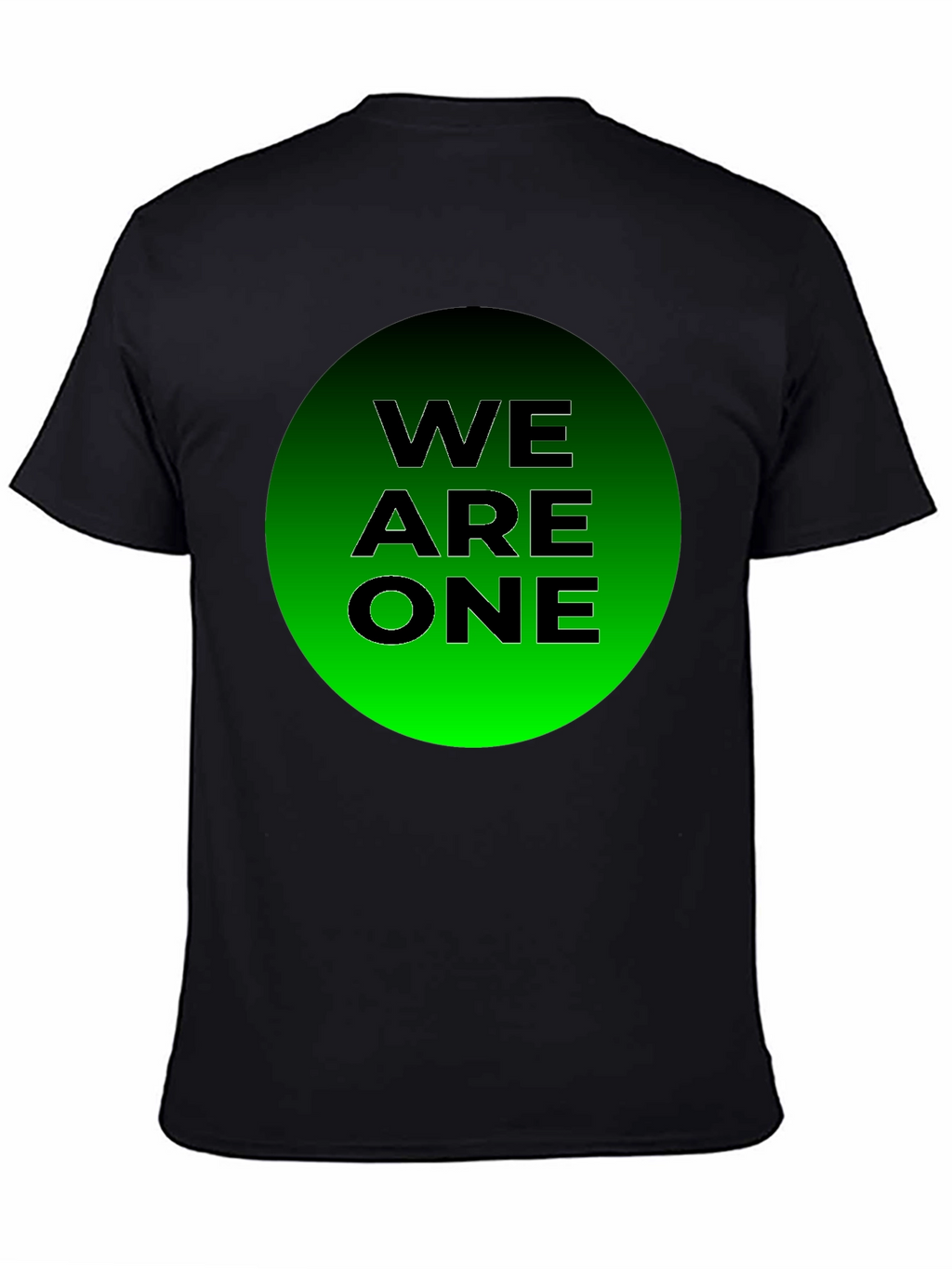 We Are One T-Shirt - Black Cotton Blend
