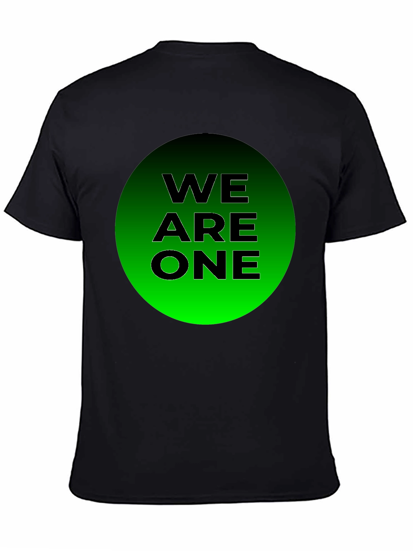 We Are One T-Shirt - Black Cotton Blend