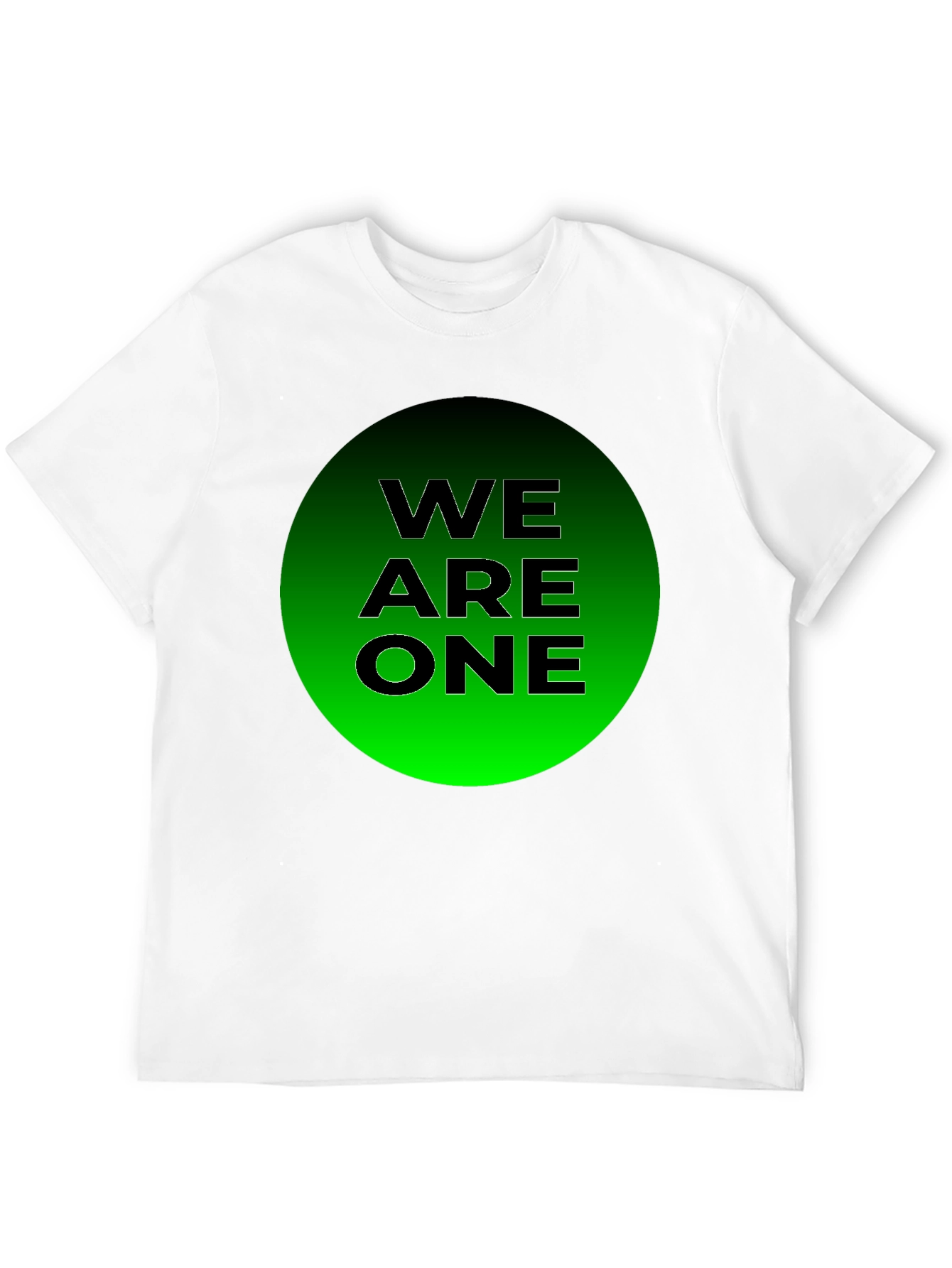 We Are One T-Shirt - Black Cotton Blend