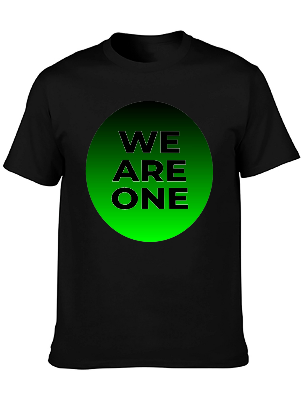 We Are One T-Shirt - Black Cotton Blend
