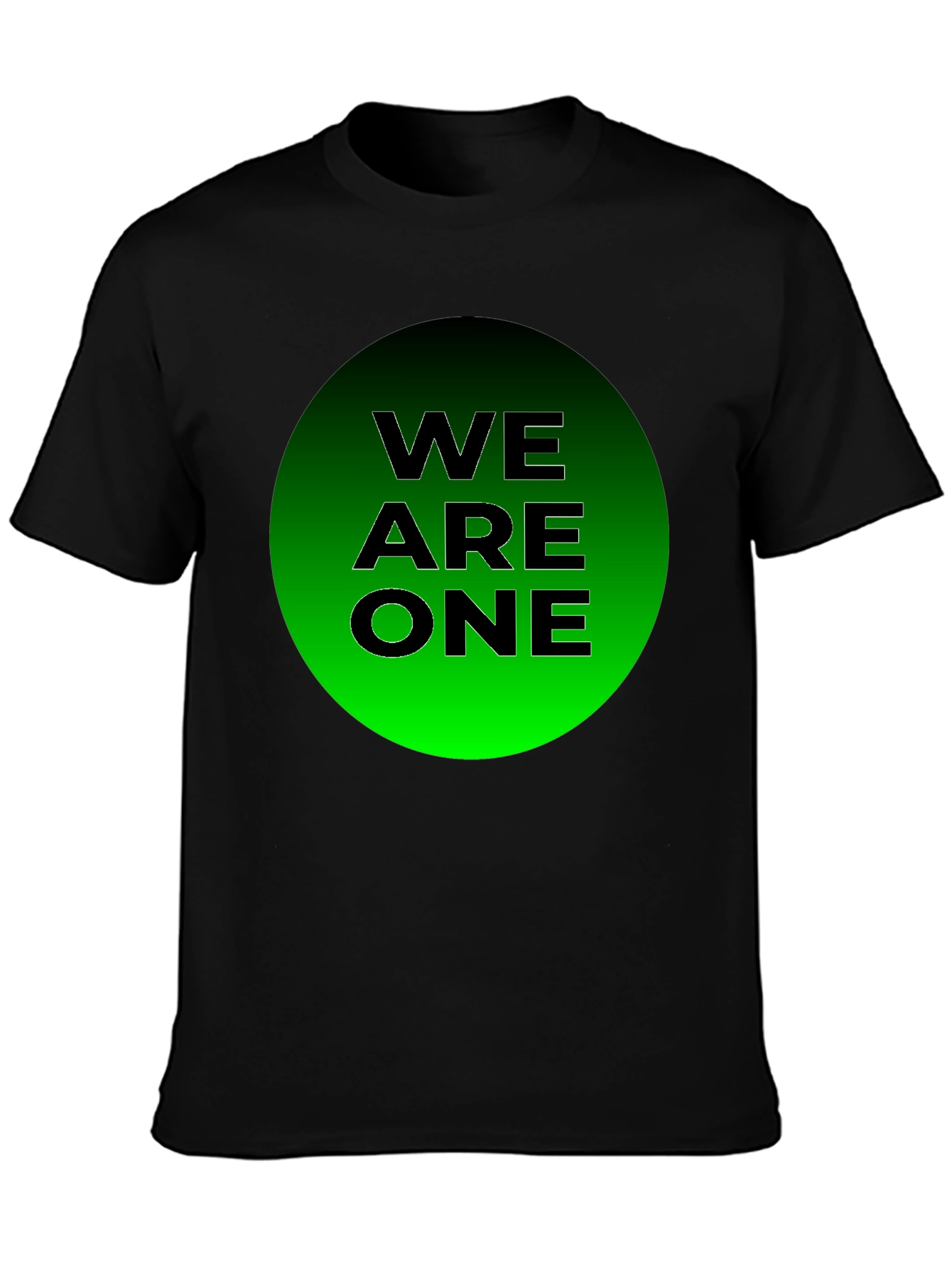 We Are One T-Shirt - Black Cotton Blend