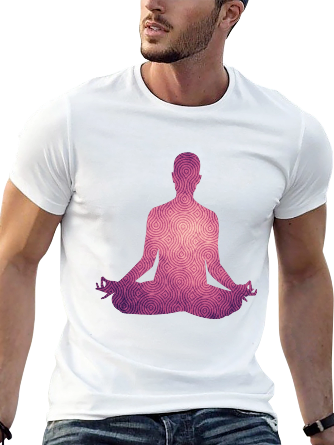 Meditative Silhouette Tee - Black