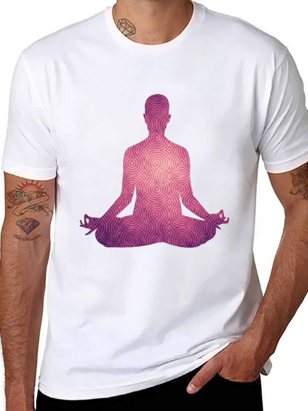 Meditative Silhouette Tee - Black