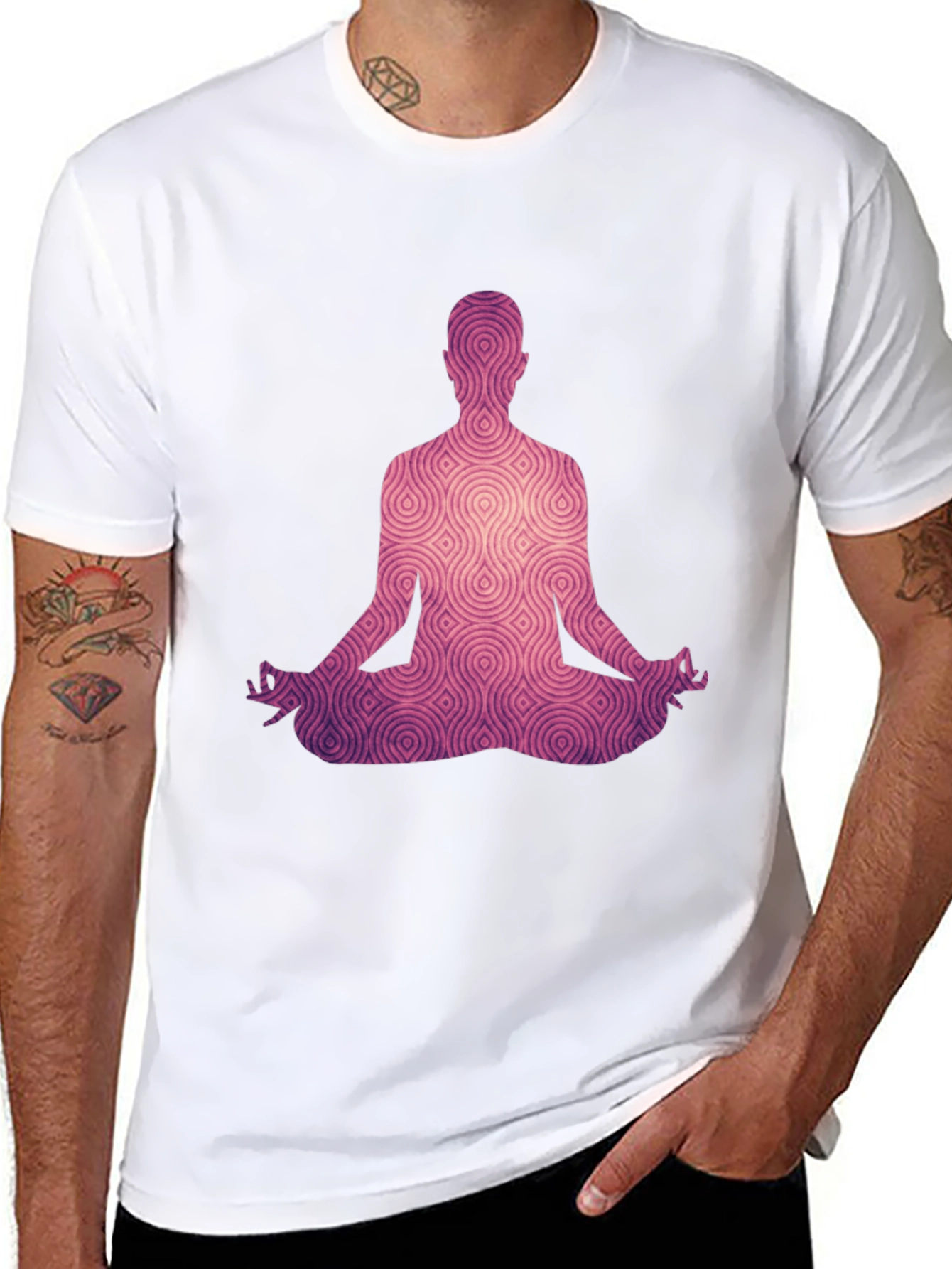 Meditative Silhouette Tee - Black
