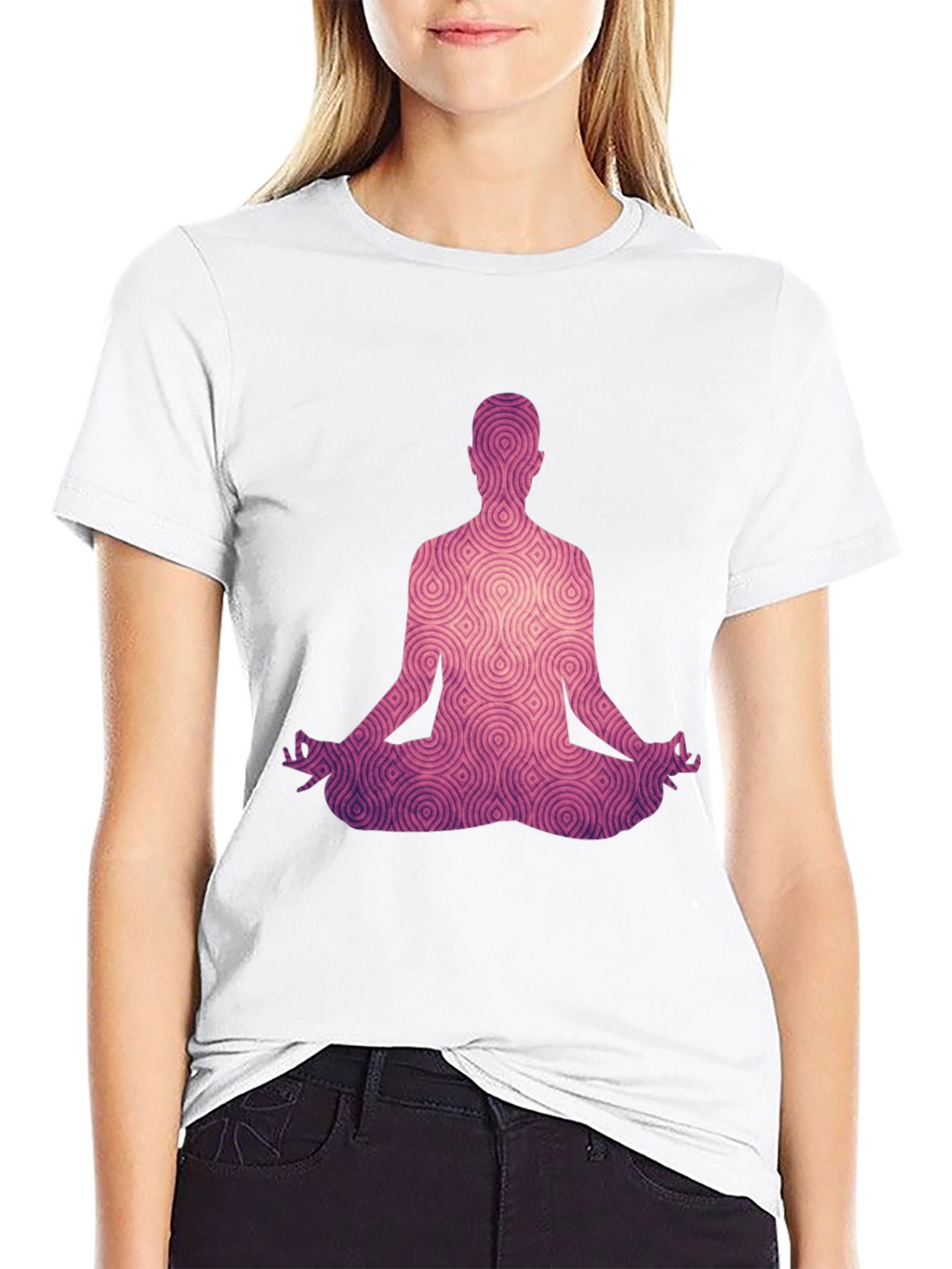 Meditative Silhouette Tee - Black