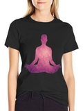 Meditative Silhouette Tee - Black