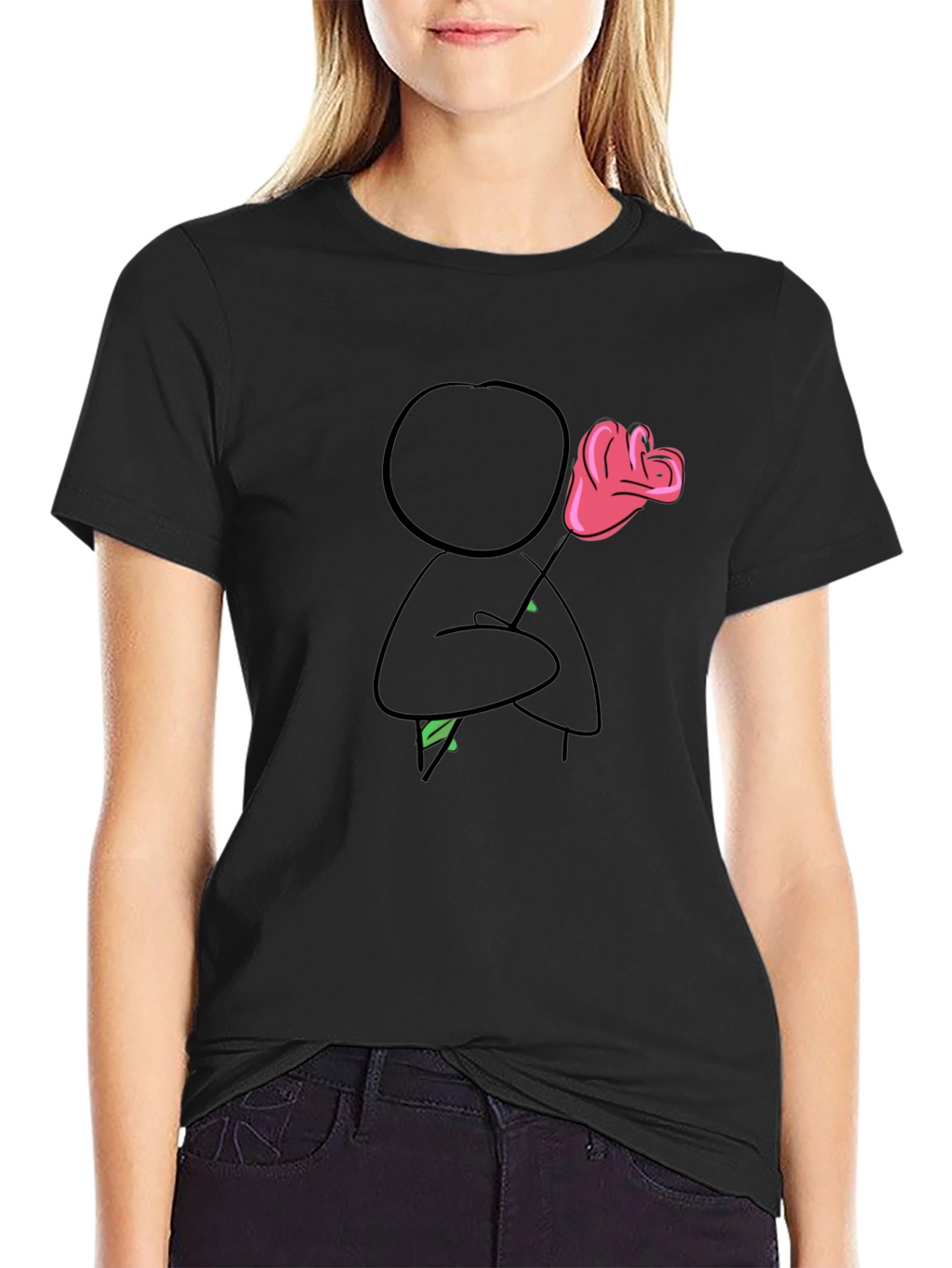 Romantic Stick Figure T-Shirt