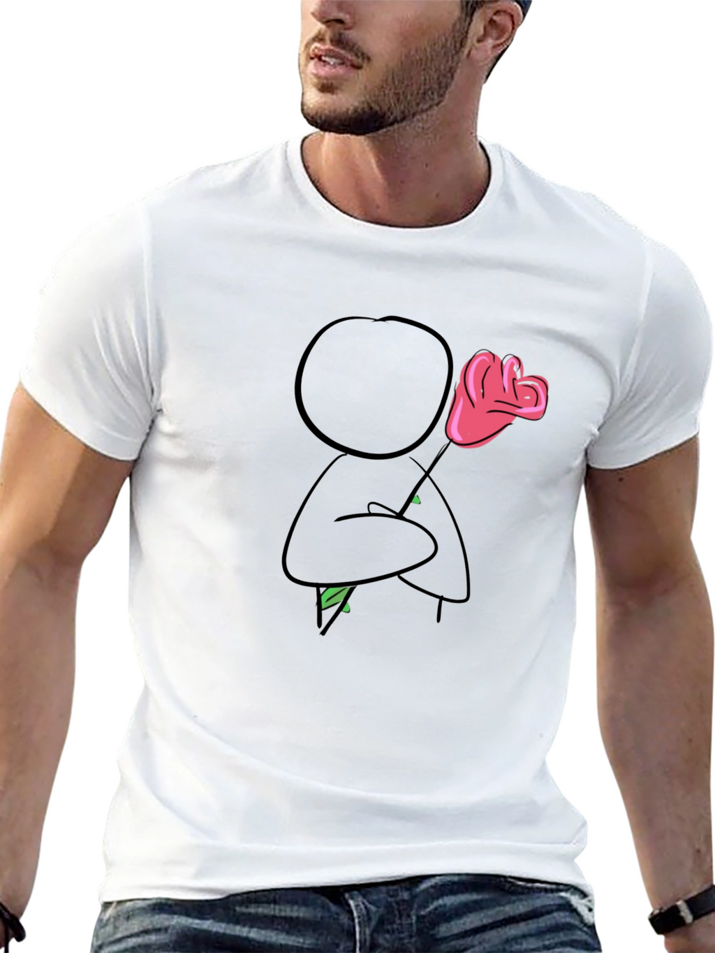 Romantic Stick Figure T-Shirt