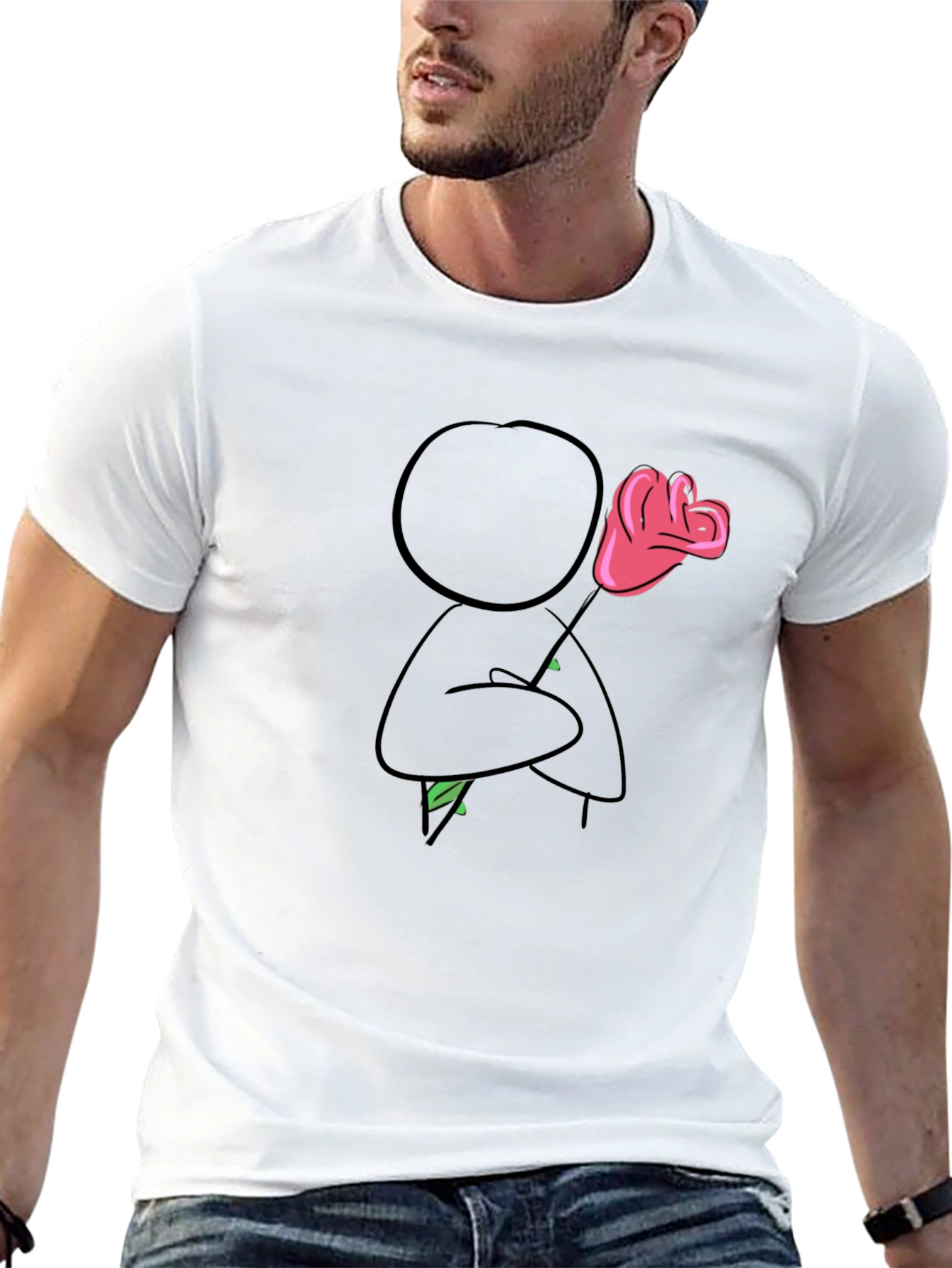 Romantic Stick Figure T-Shirt