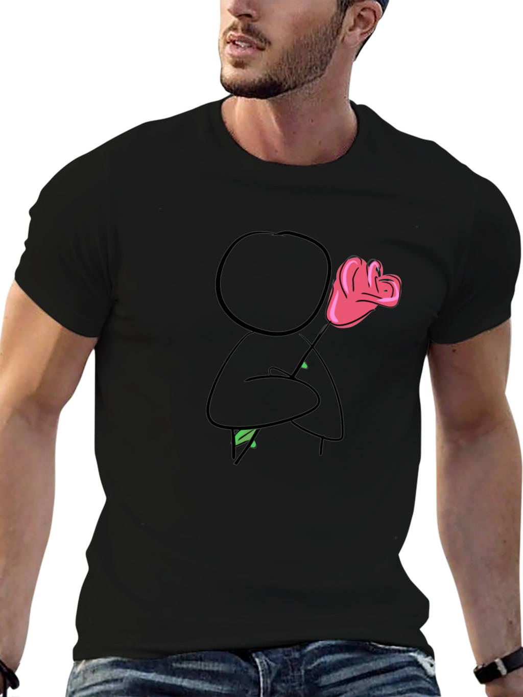 Romantic Stick Figure T-Shirt