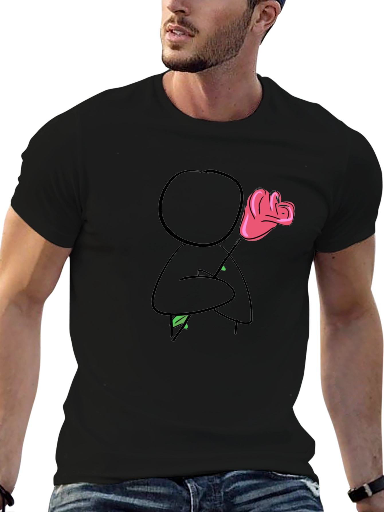 Romantic Stick Figure T-Shirt