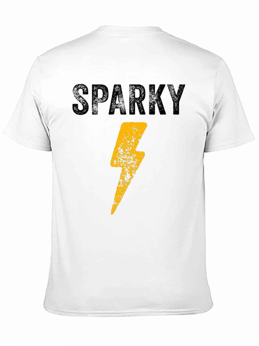 Sparky Lightning Bolt Graphic Tee - Mens Black T-Shirt