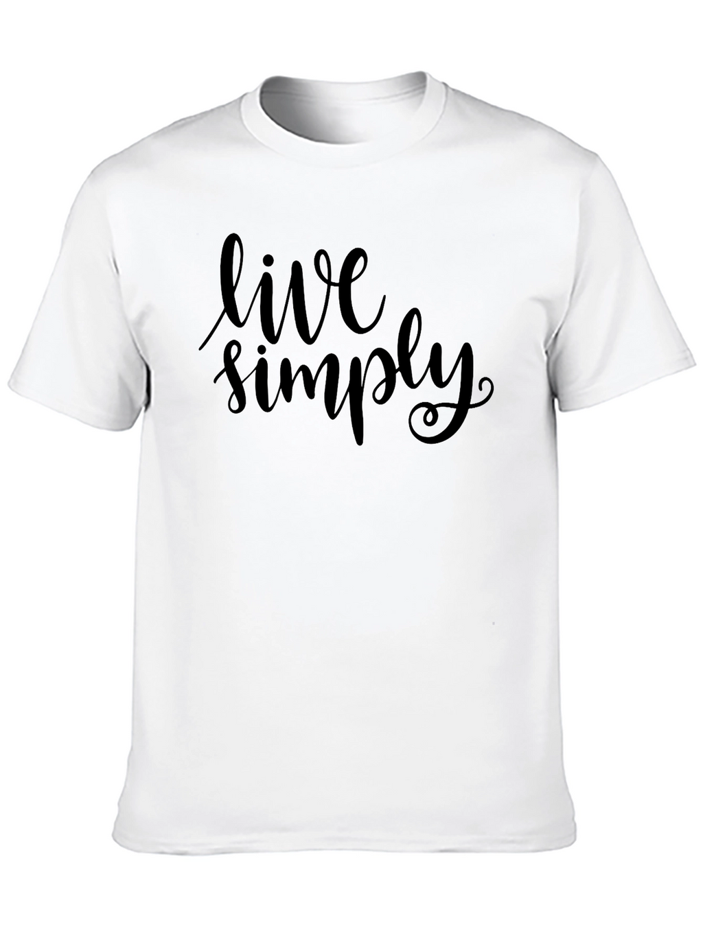 Live Simply Black Tee