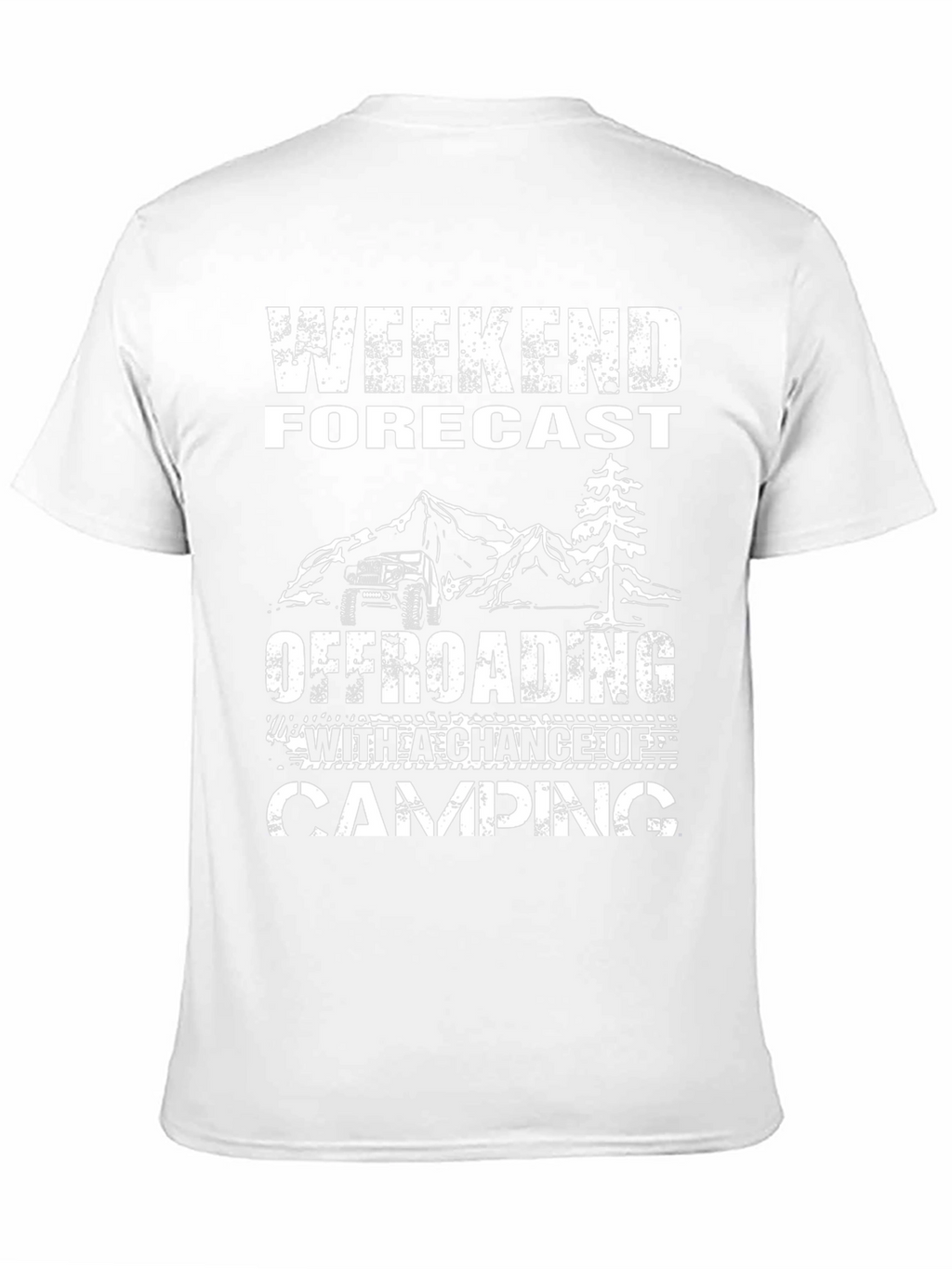 Weekend Forecast Offroading Camping Black Graphic T-Shirt