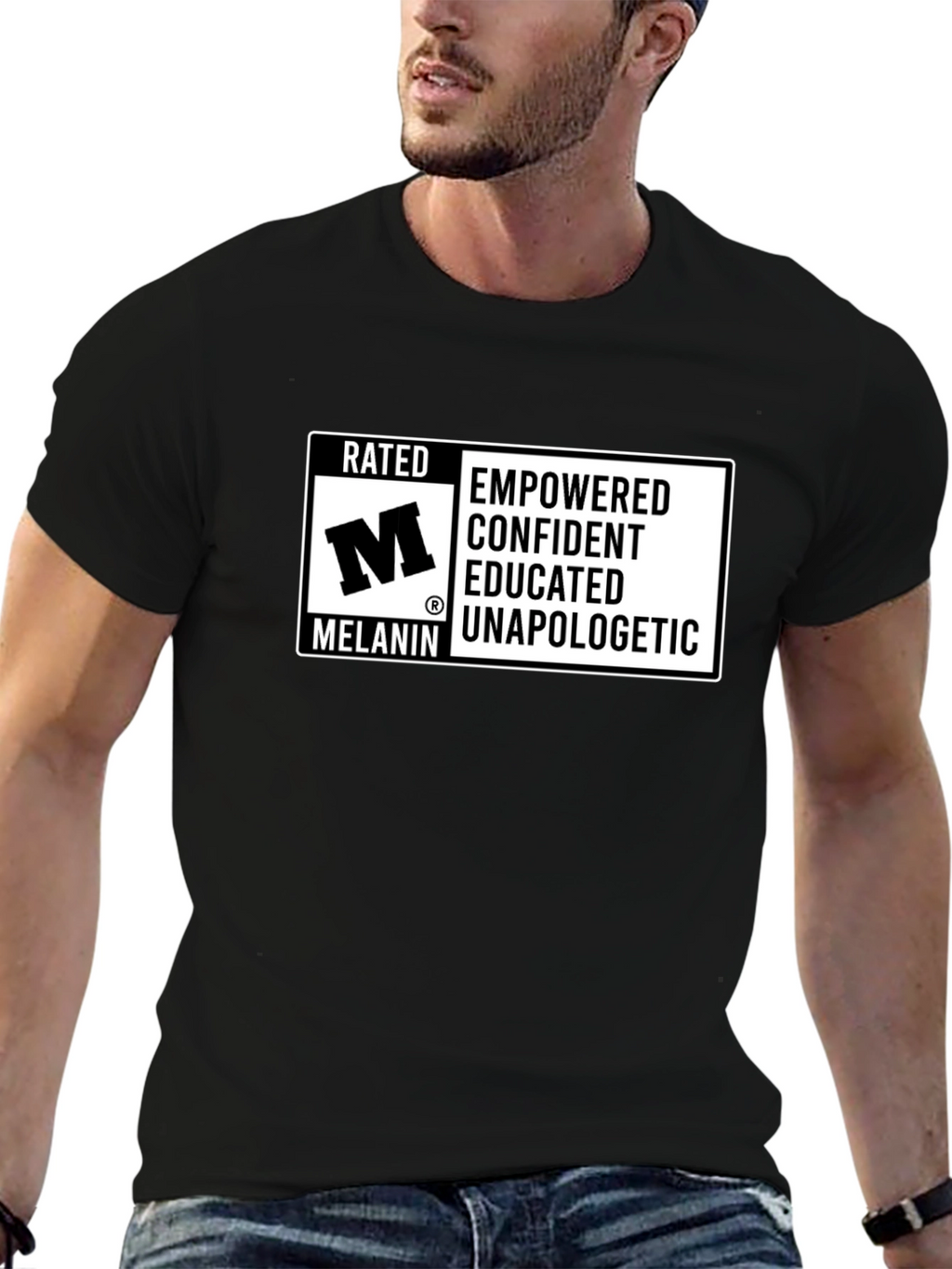 Rated M Melanin Empowered Confident T-Shirt