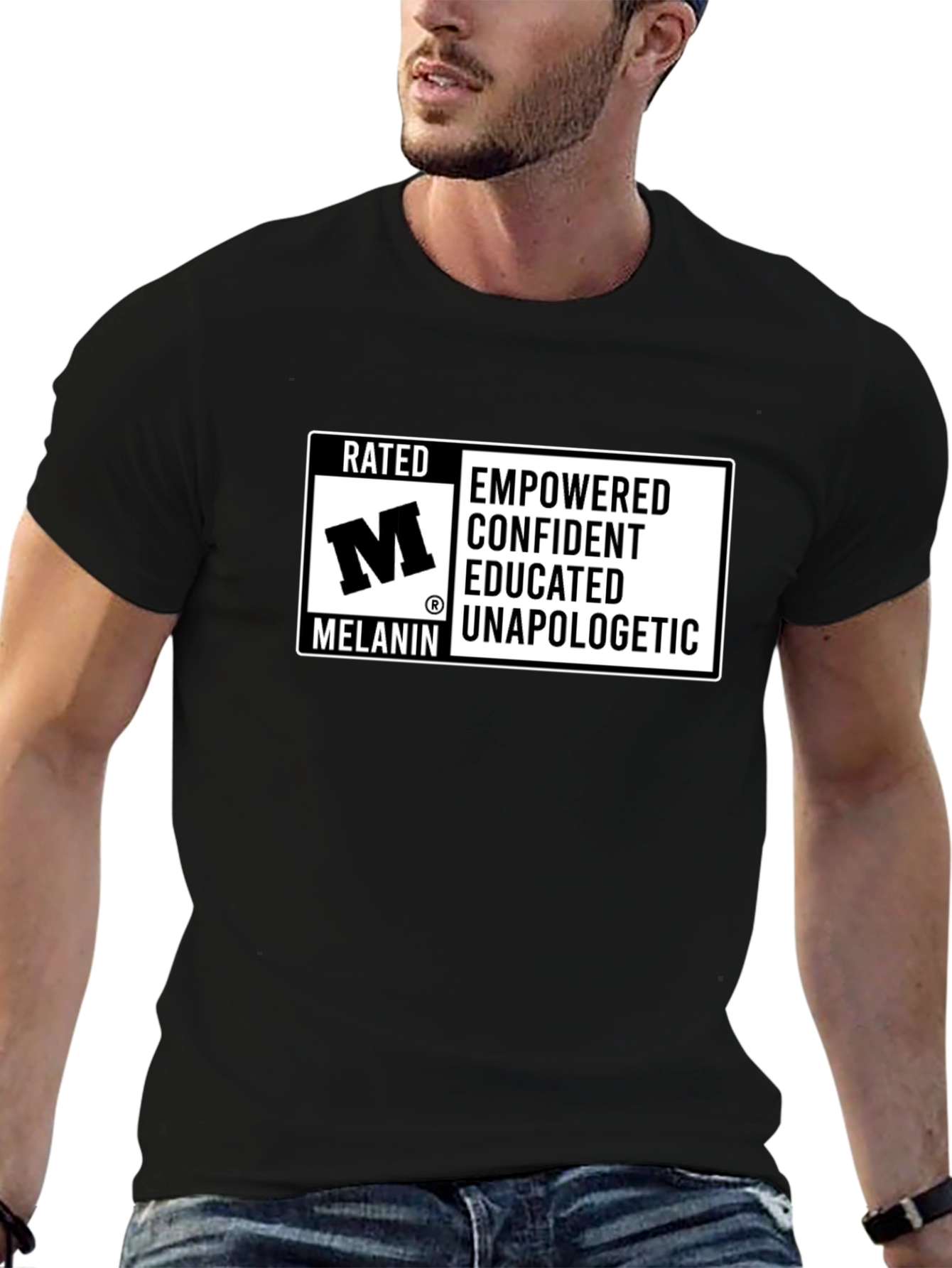 Rated M Melanin Empowered Confident T-Shirt