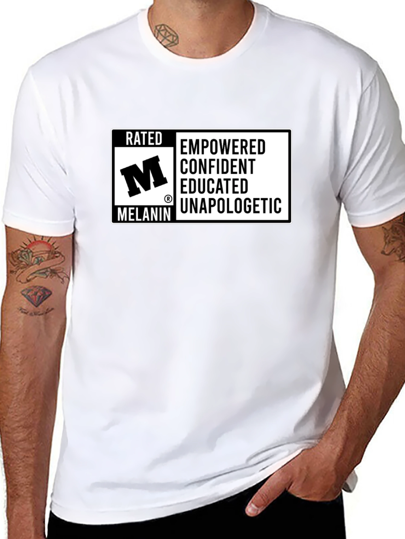 Rated M Melanin Empowered Confident T-Shirt