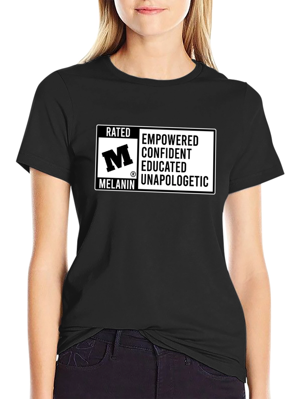 Rated M Melanin Empowered Confident T-Shirt