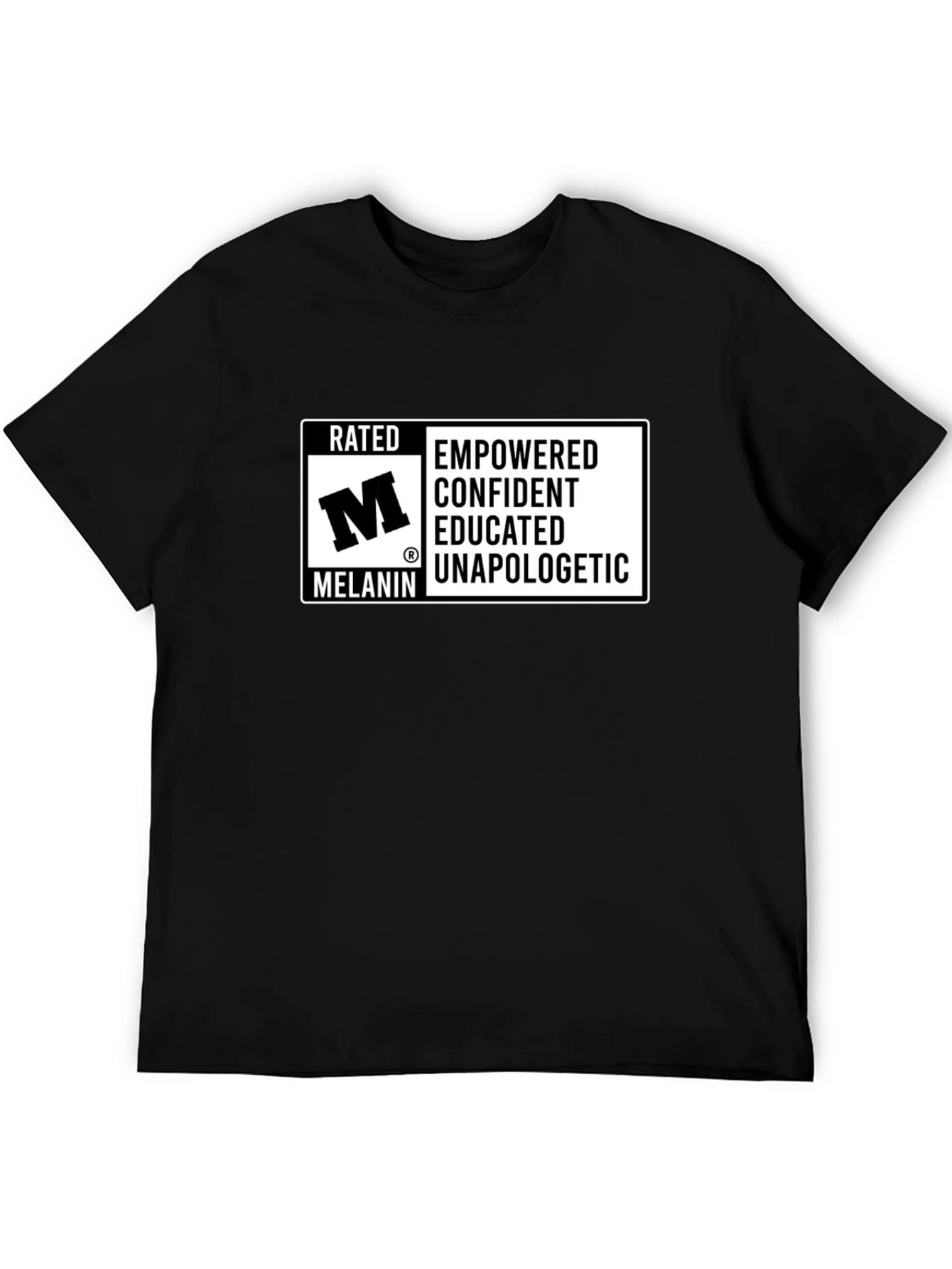 Rated M Melanin Empowered Confident T-Shirt