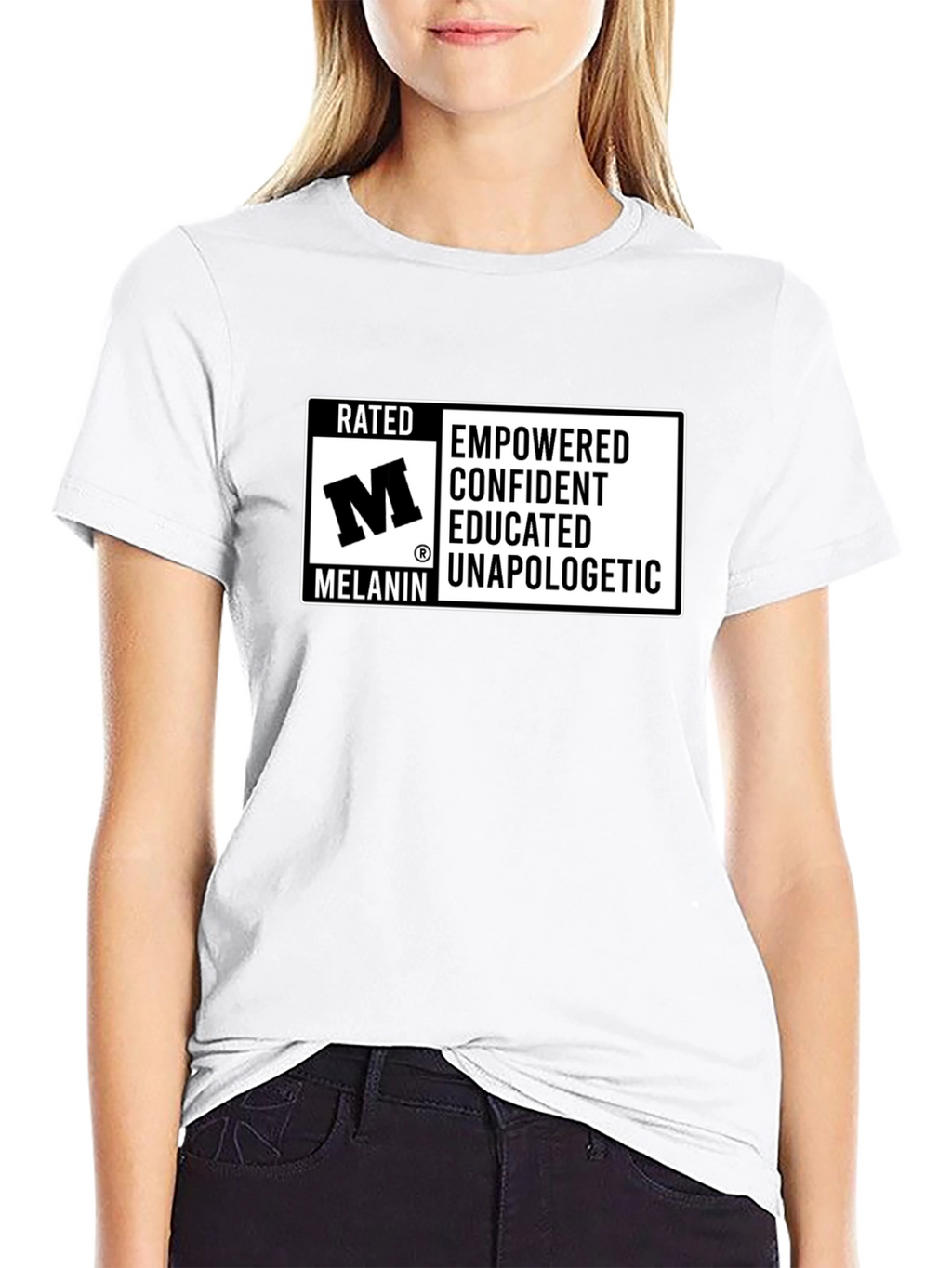 Rated M Melanin Empowered Confident T-Shirt