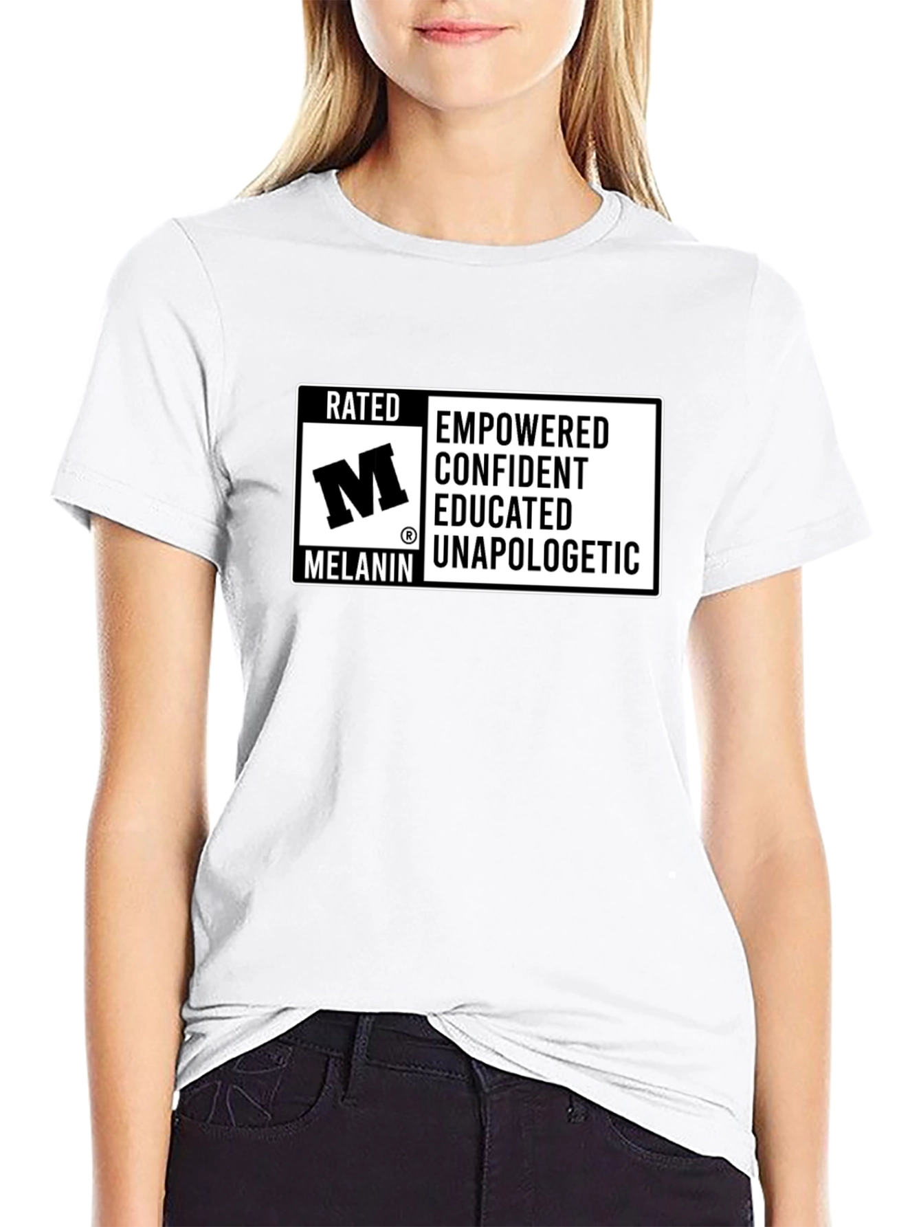 Rated M Melanin Empowered Confident T-Shirt