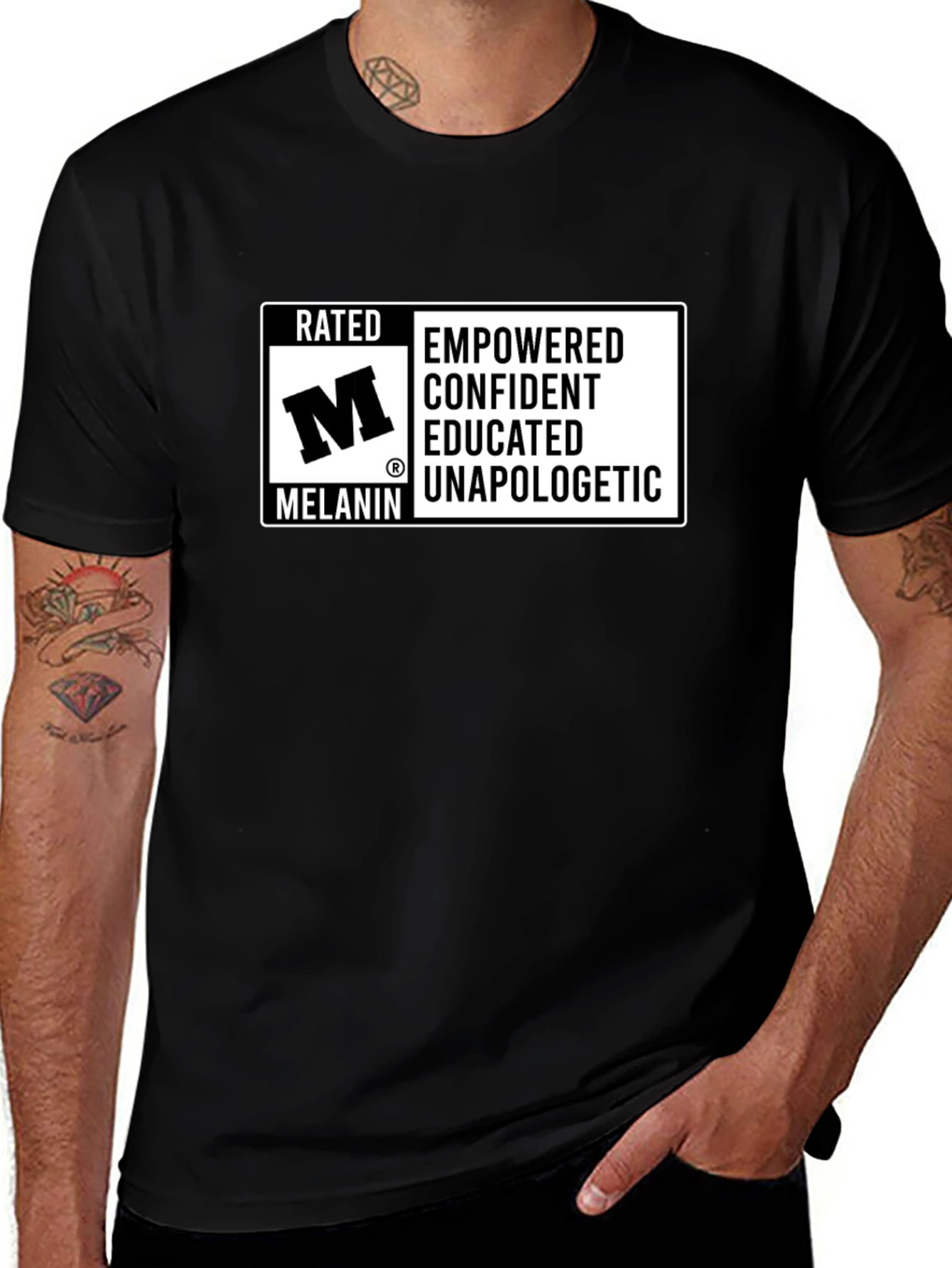 Rated M Melanin Empowered Confident T-Shirt