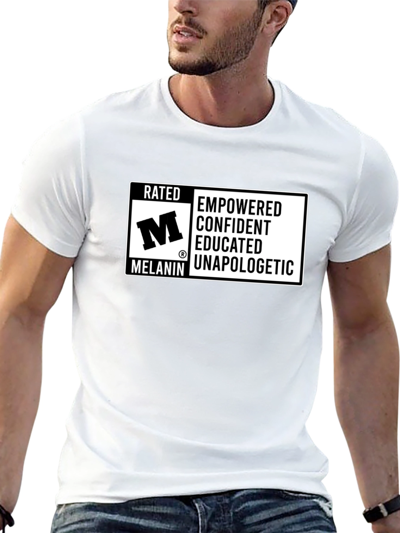 Rated M Melanin Empowered Confident T-Shirt
