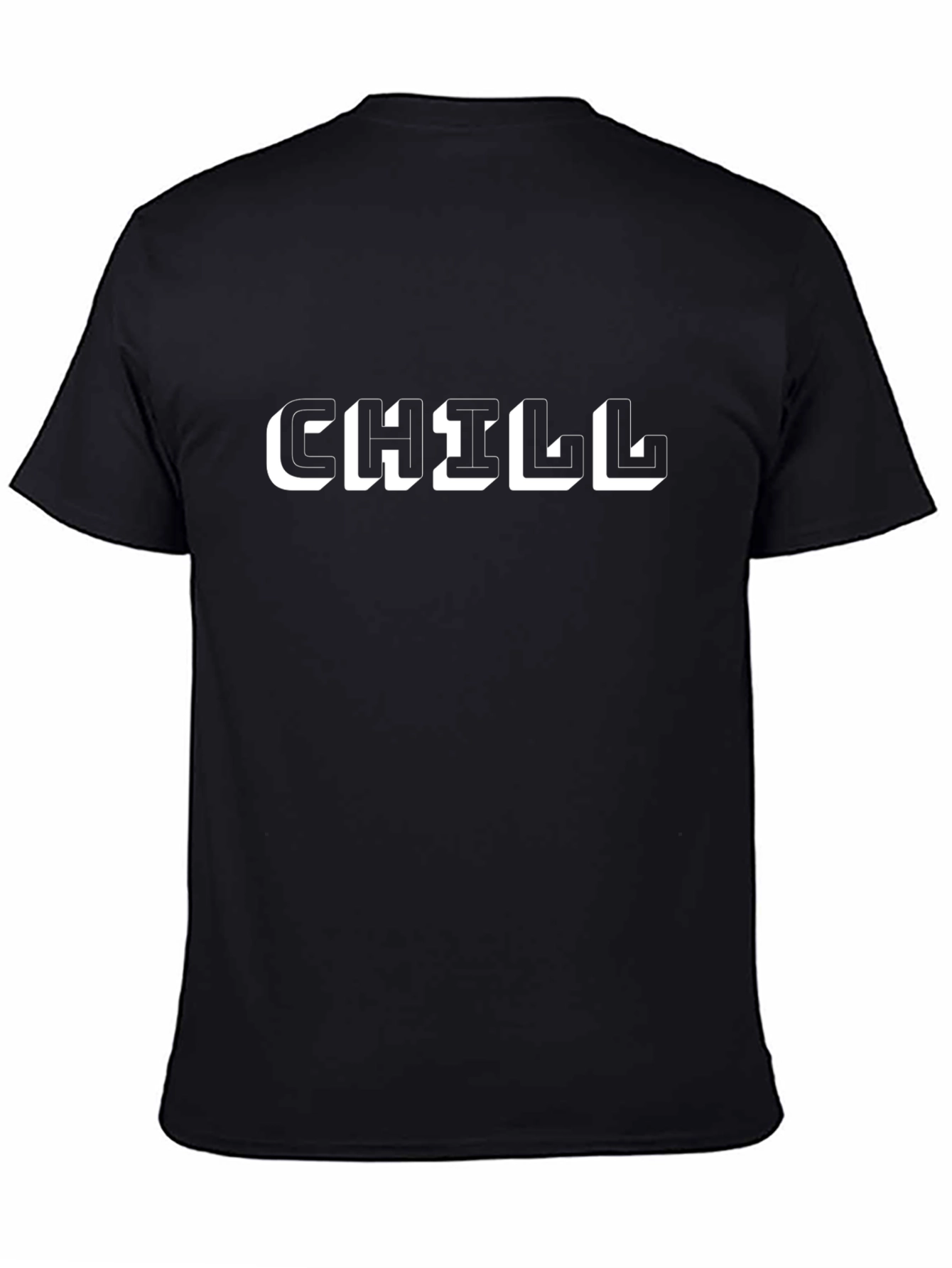 Chill Graphic Tee - Black Casual Comfort