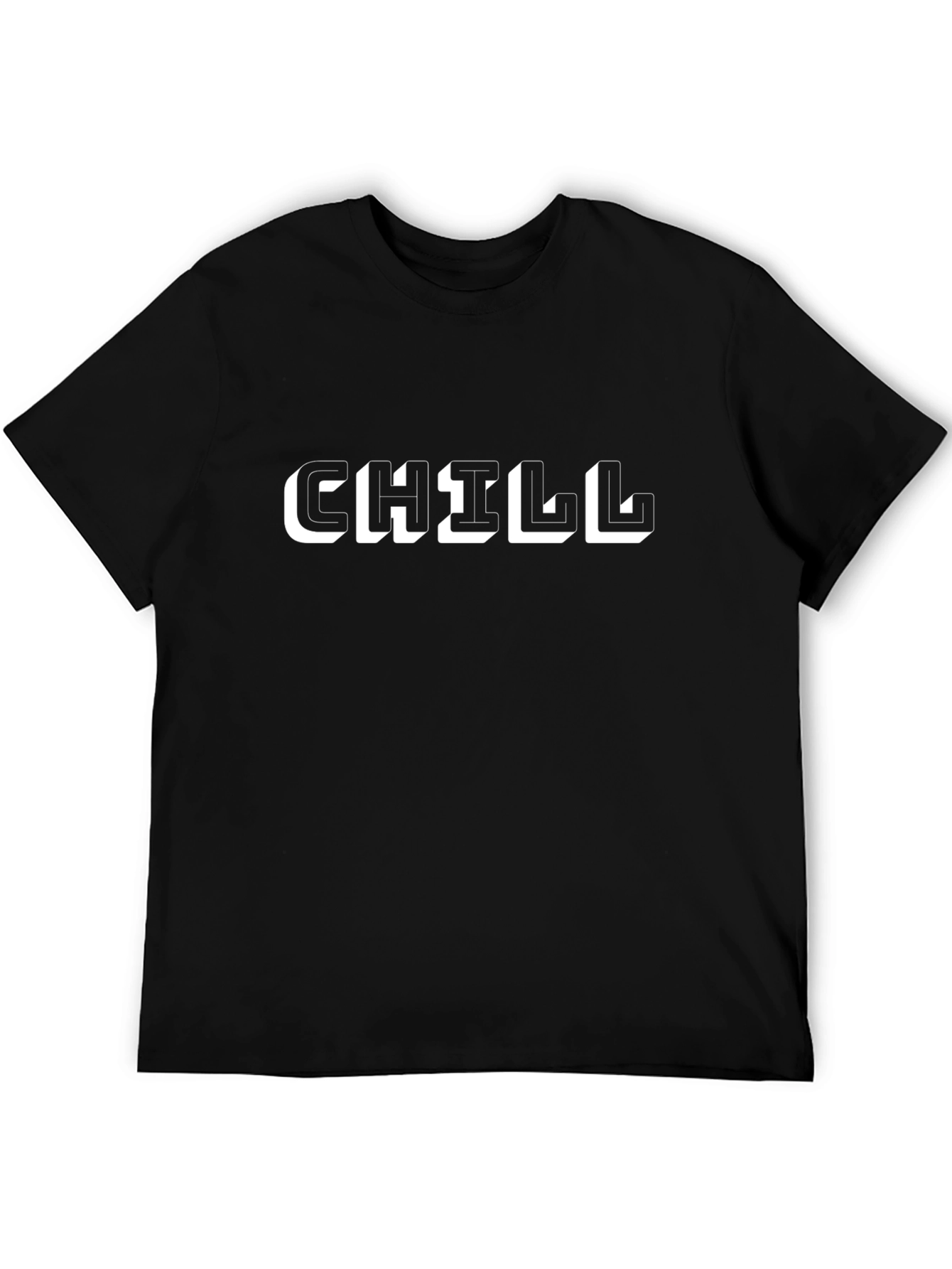 Chill Graphic Tee - Black Casual Comfort