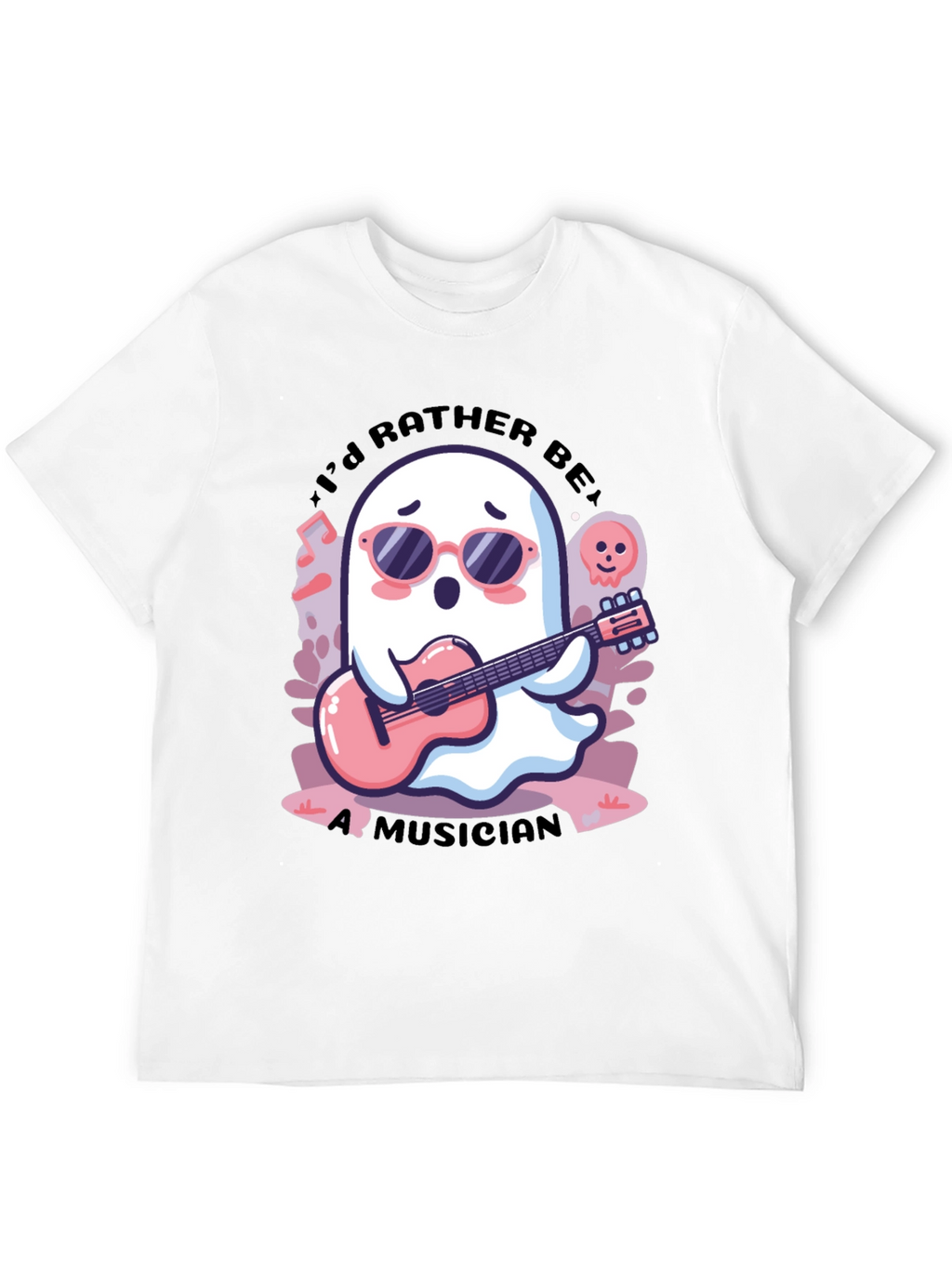 Ghost Musician Graphic Tee - Cool & Unique