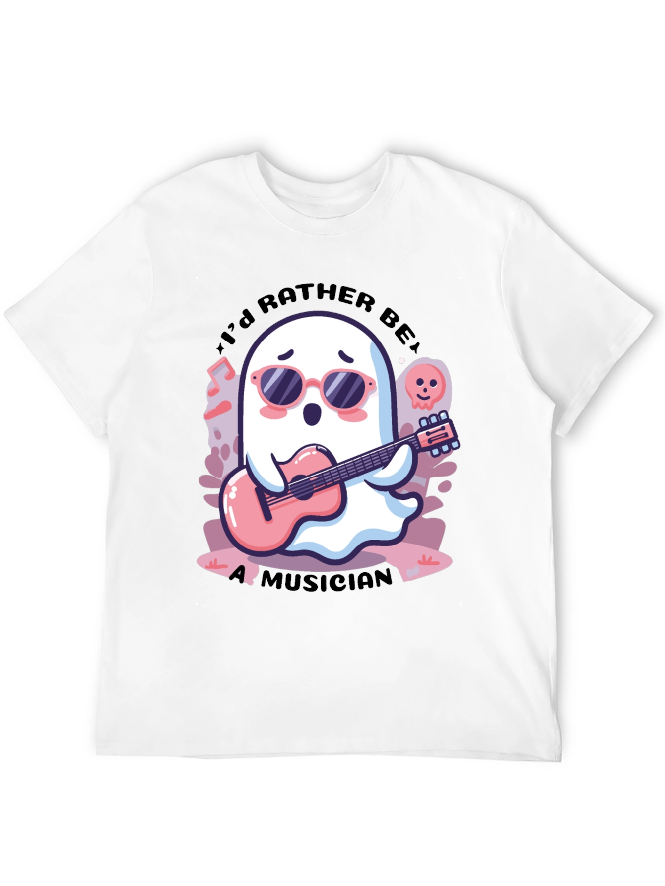 Ghost Musician Graphic Tee - Cool & Unique