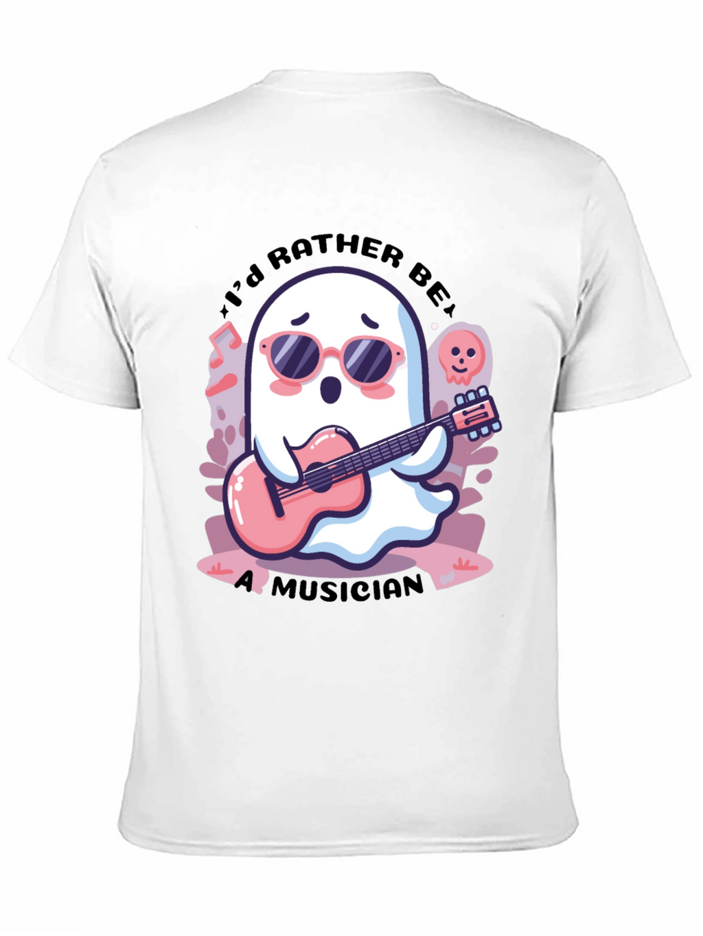 Ghost Musician Graphic Tee - Cool & Unique