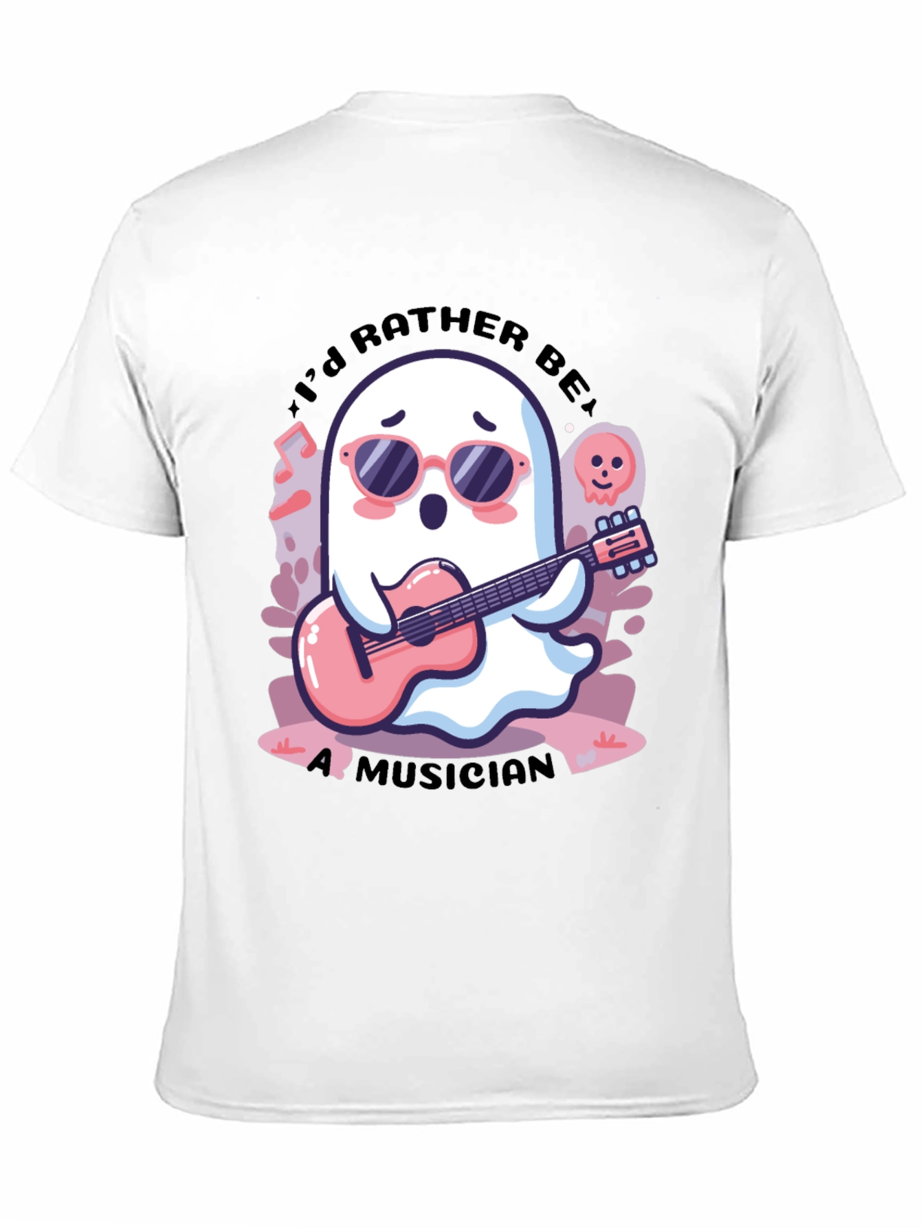 Ghost Musician Graphic Tee - Cool & Unique