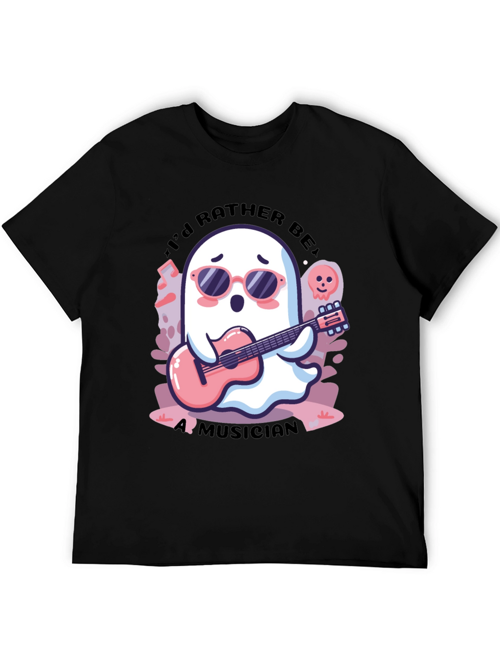 Ghost Musician Graphic Tee - Cool & Unique